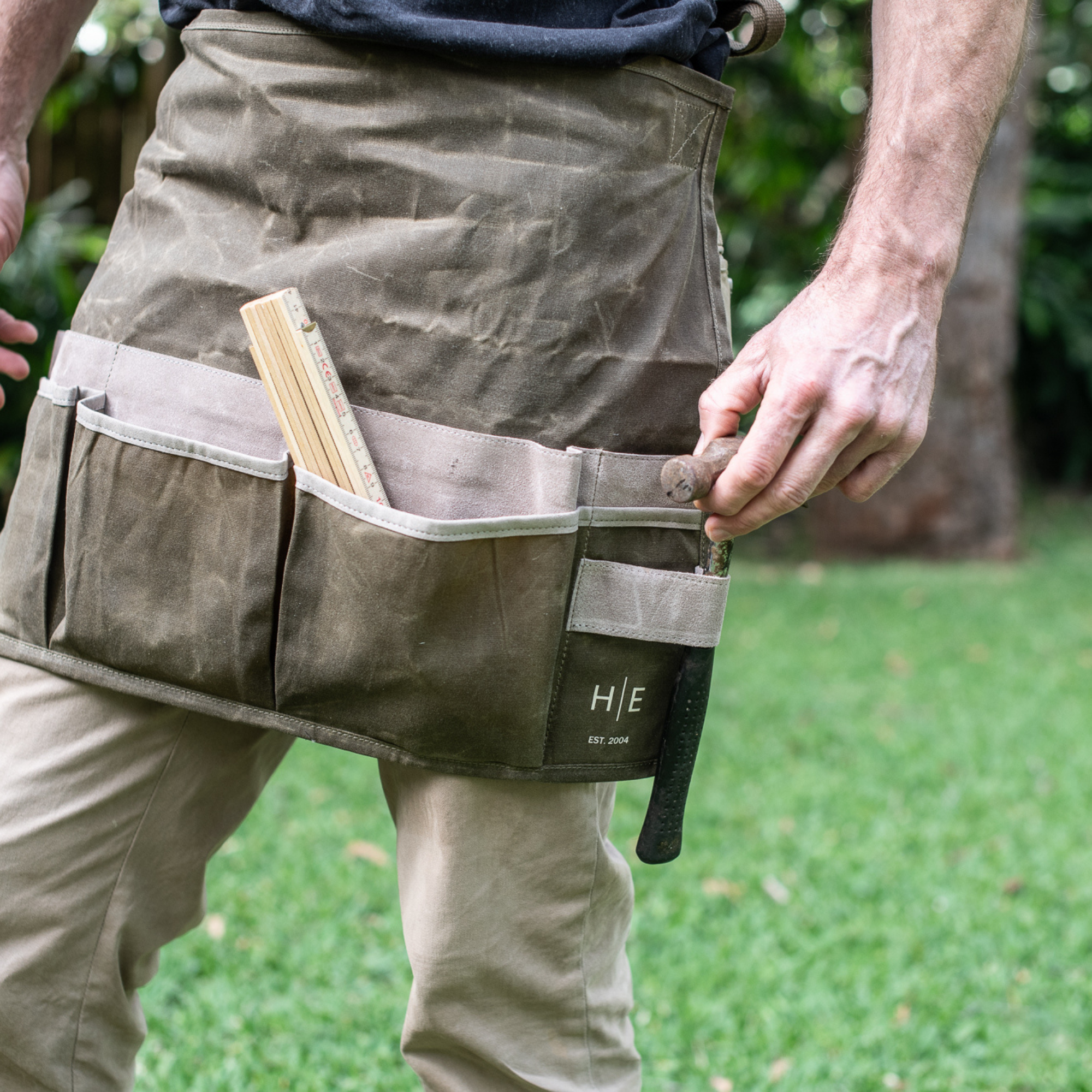 Waxed Canvas 1/2 Apron