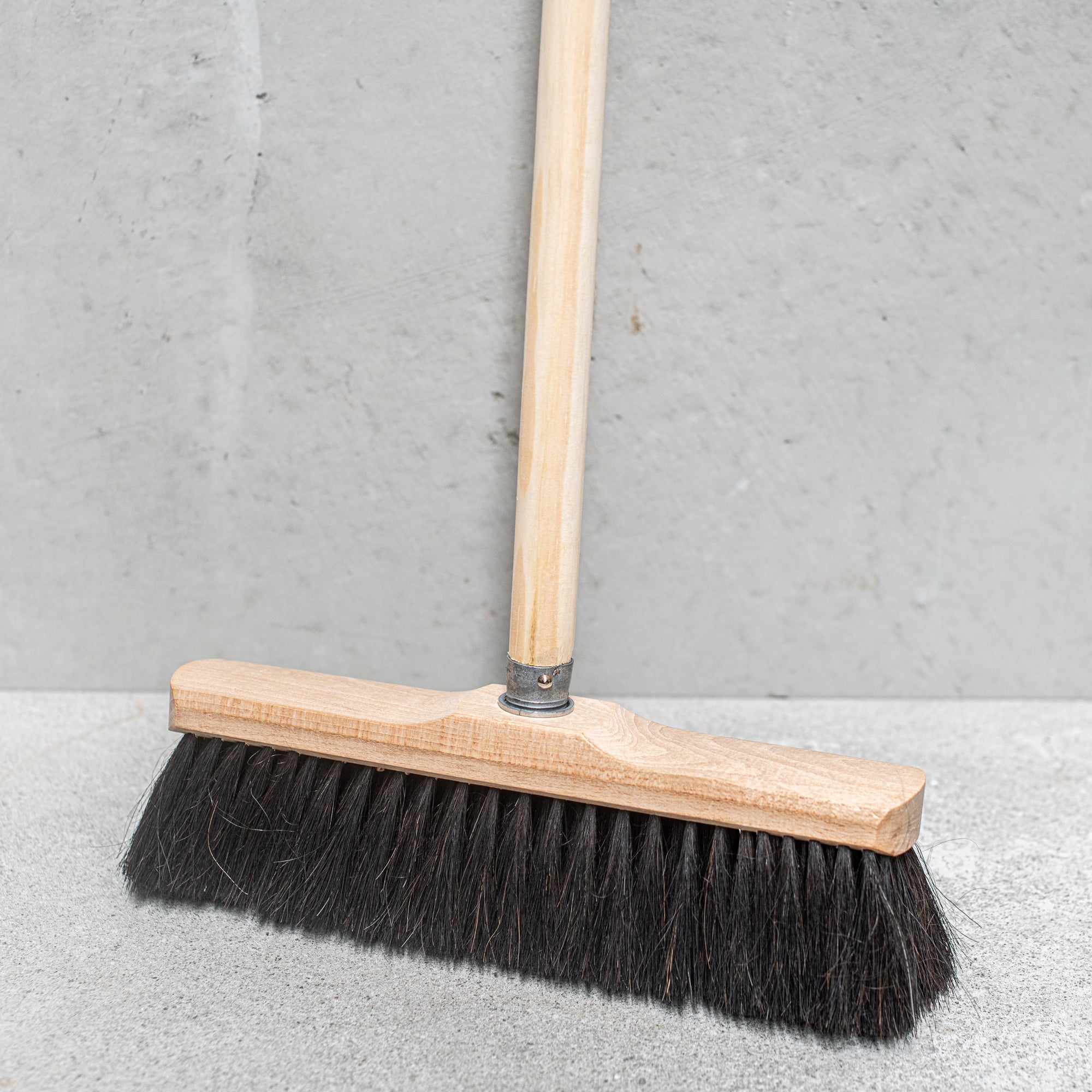 Horse hair broom