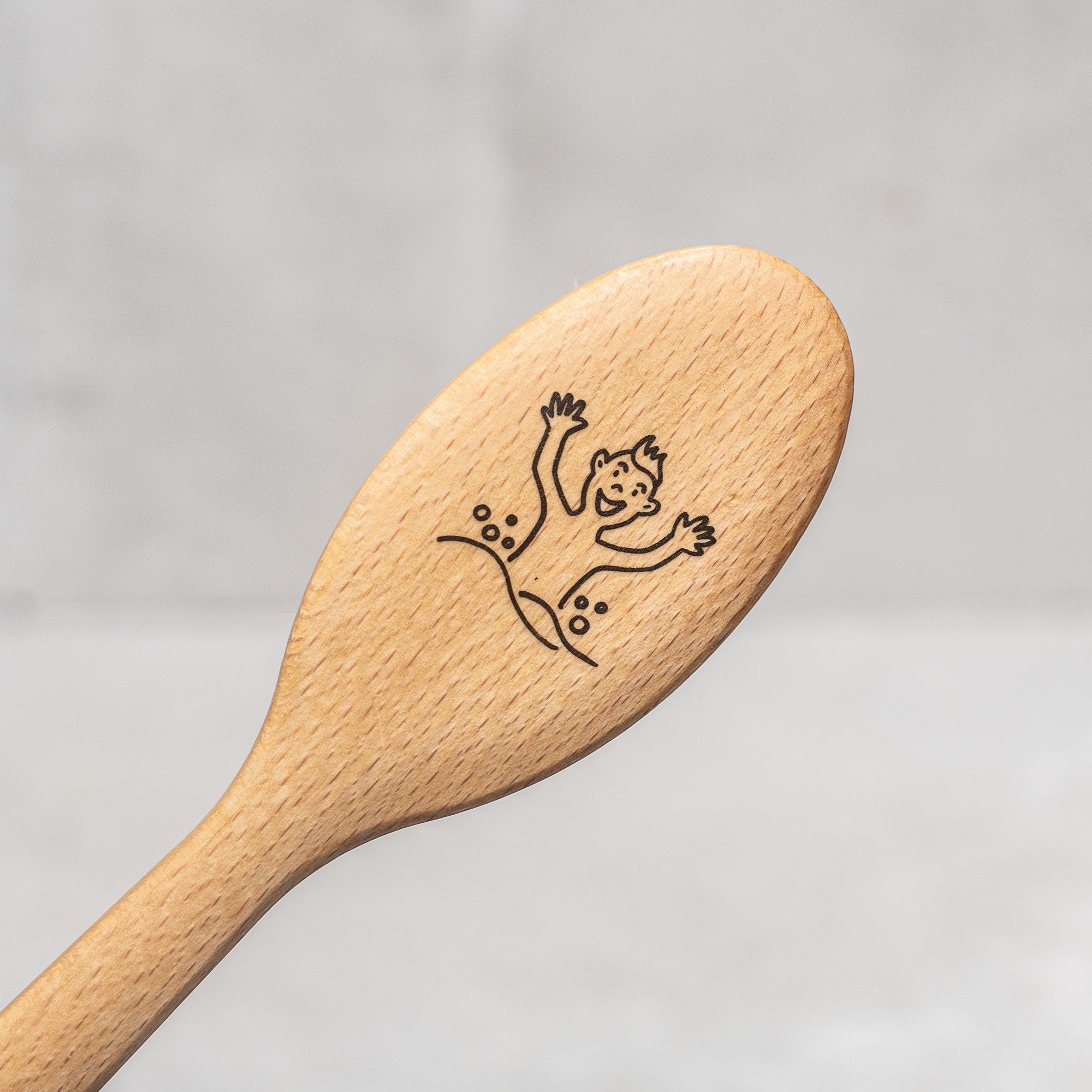 children's wooden eco Kellerbürsten bath brush, crafted from sustainable wood with soft bristles, designed for gentle, soothing washes and safe for sensitive skin