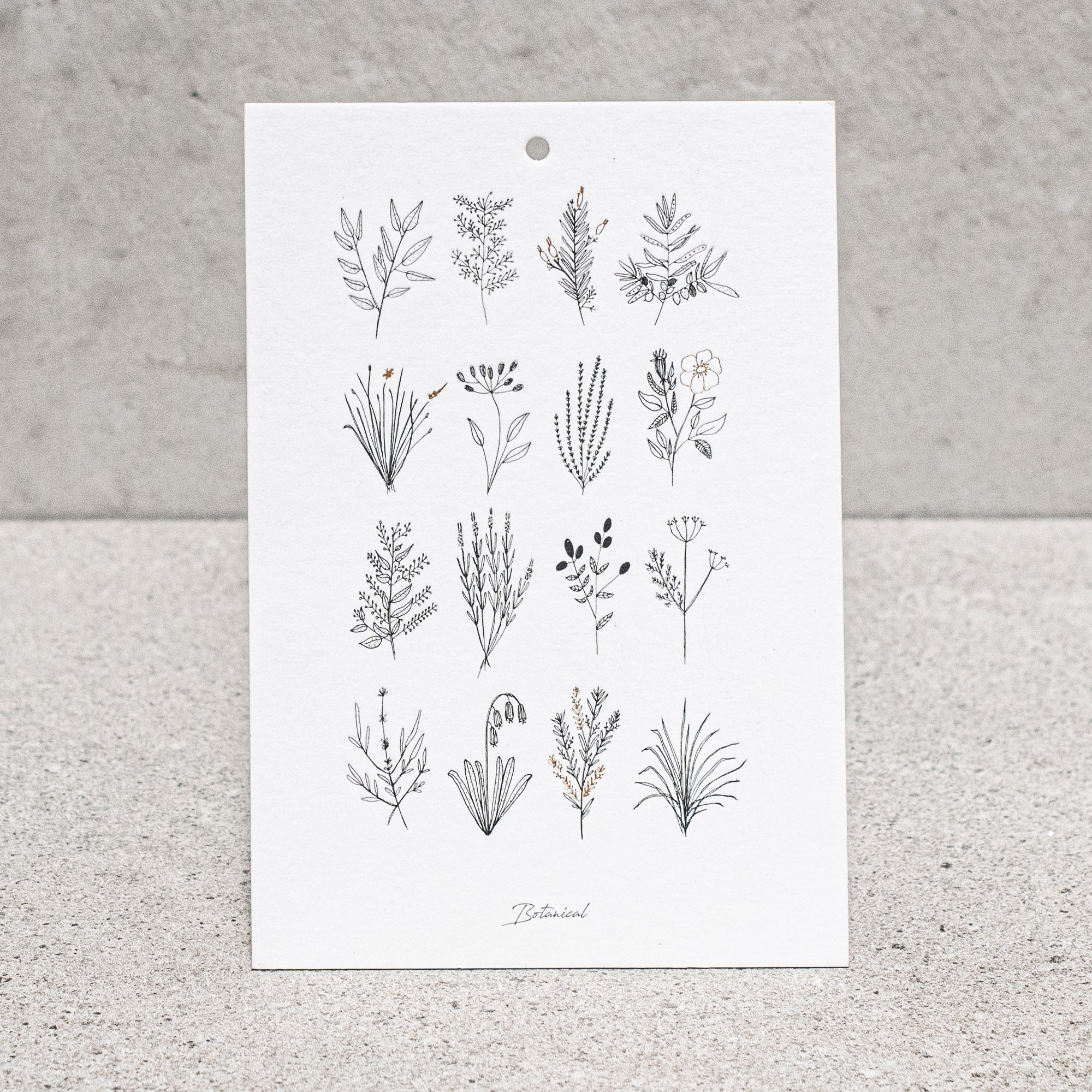 heaven in earth Letterpress card