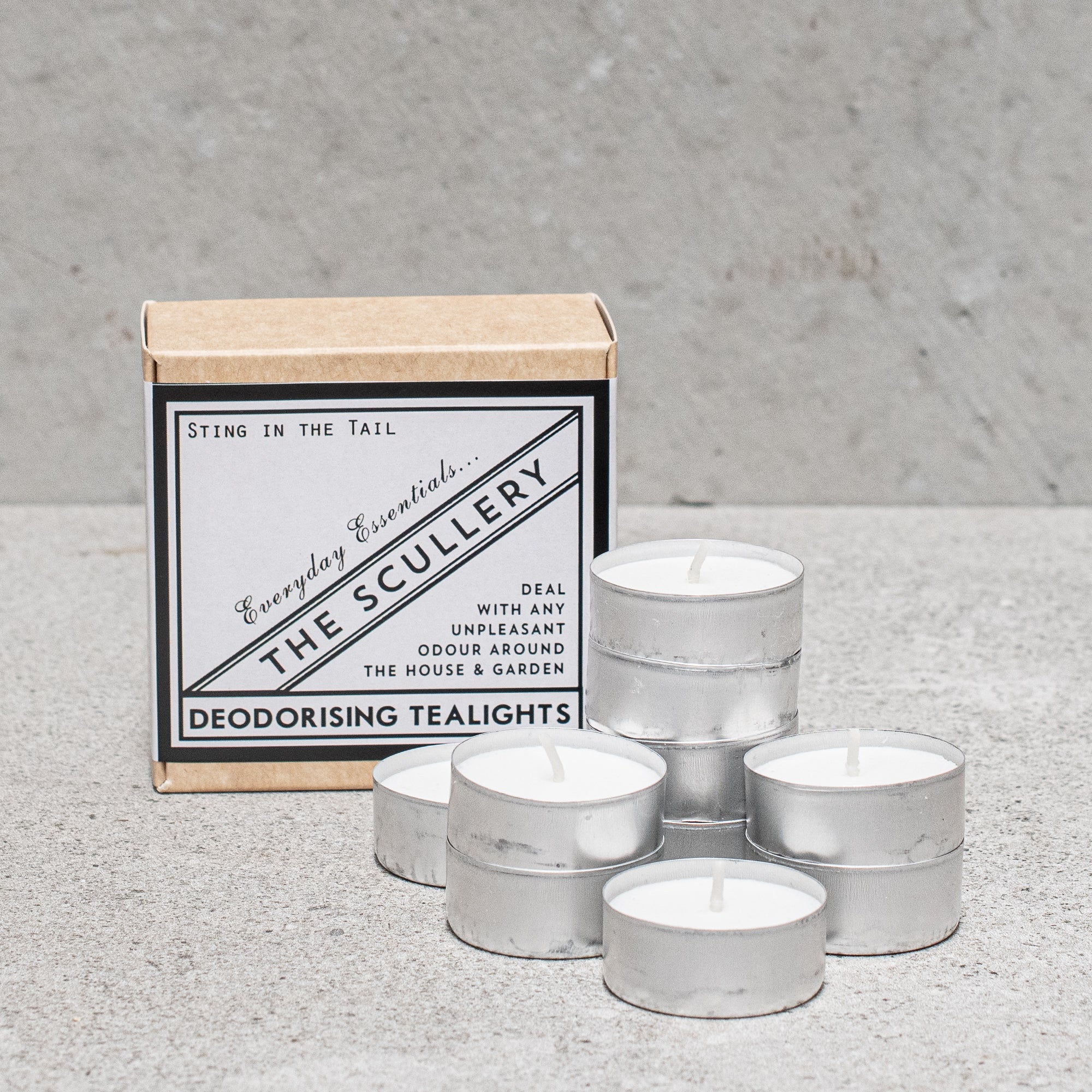 Heaven In Earth (HIE) deodorising tealights by Sting In The tail