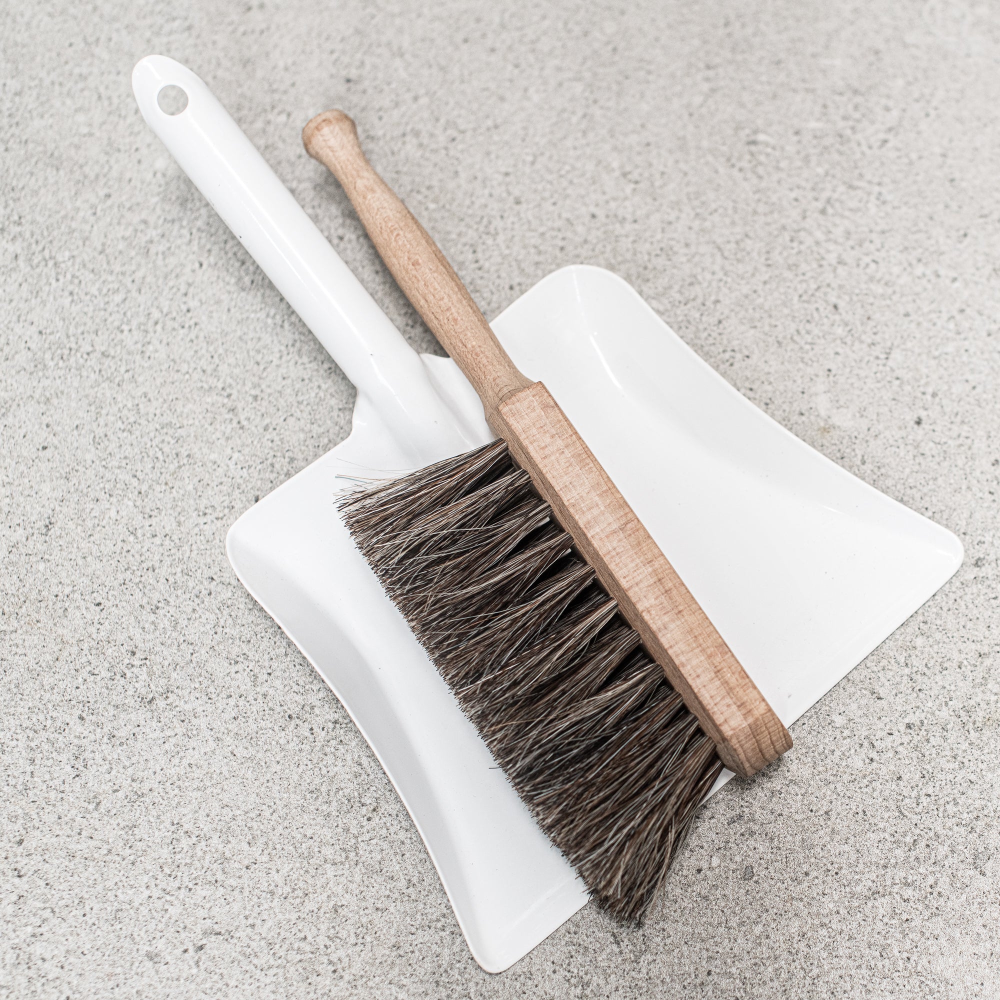 Children's Kellerbürsten dustpan and brush set, made from eco-friendly materials with a sturdy wooden handle and soft bristles, perfect for little ones learning to tidy up with ease