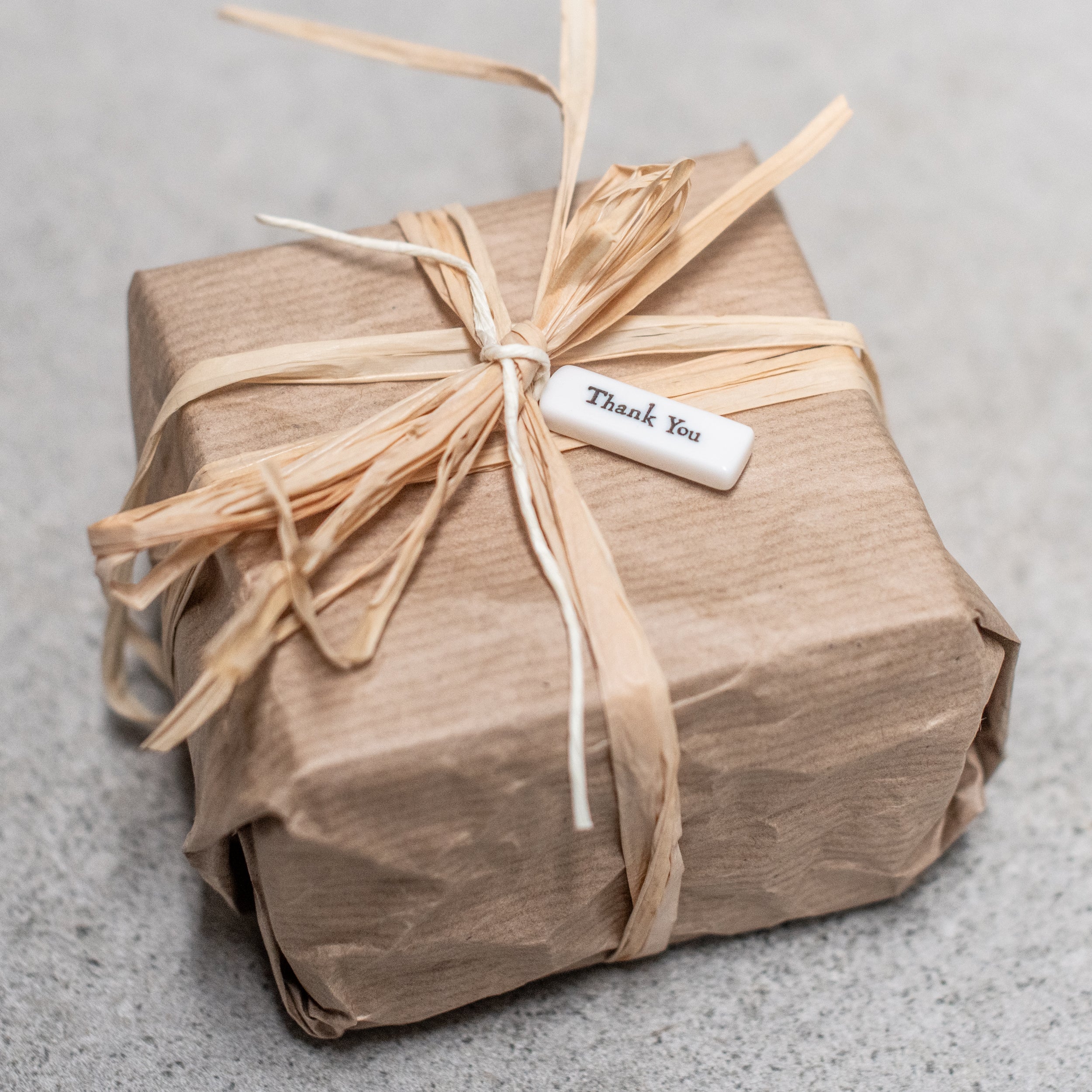 porcelain thank you tag ceramic gift tag keepsake