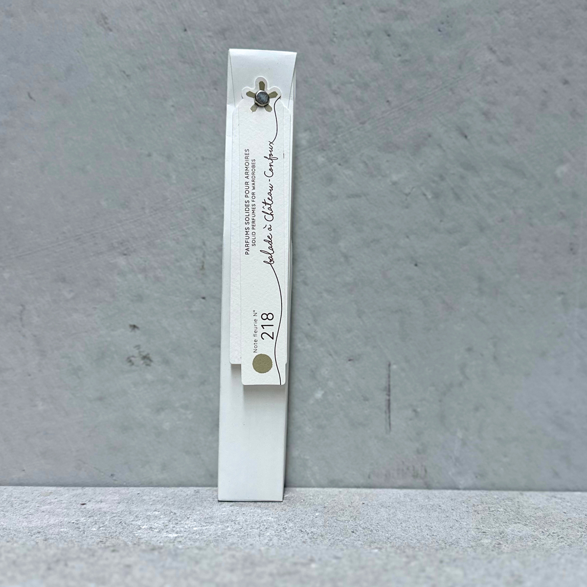 French wardrobe perfume sticks by Mas du Roseau with hanging wardrobe stick and drawer fragrance sticks, made in France.