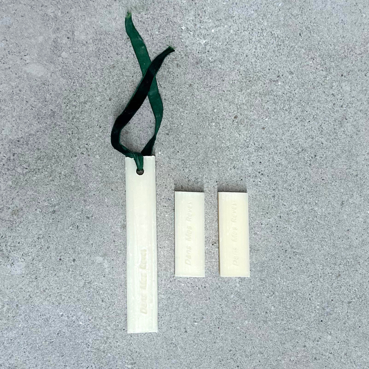 French wardrobe perfume sticks by Mas du Roseau with hanging wardrobe stick and drawer fragrance sticks, made in France.