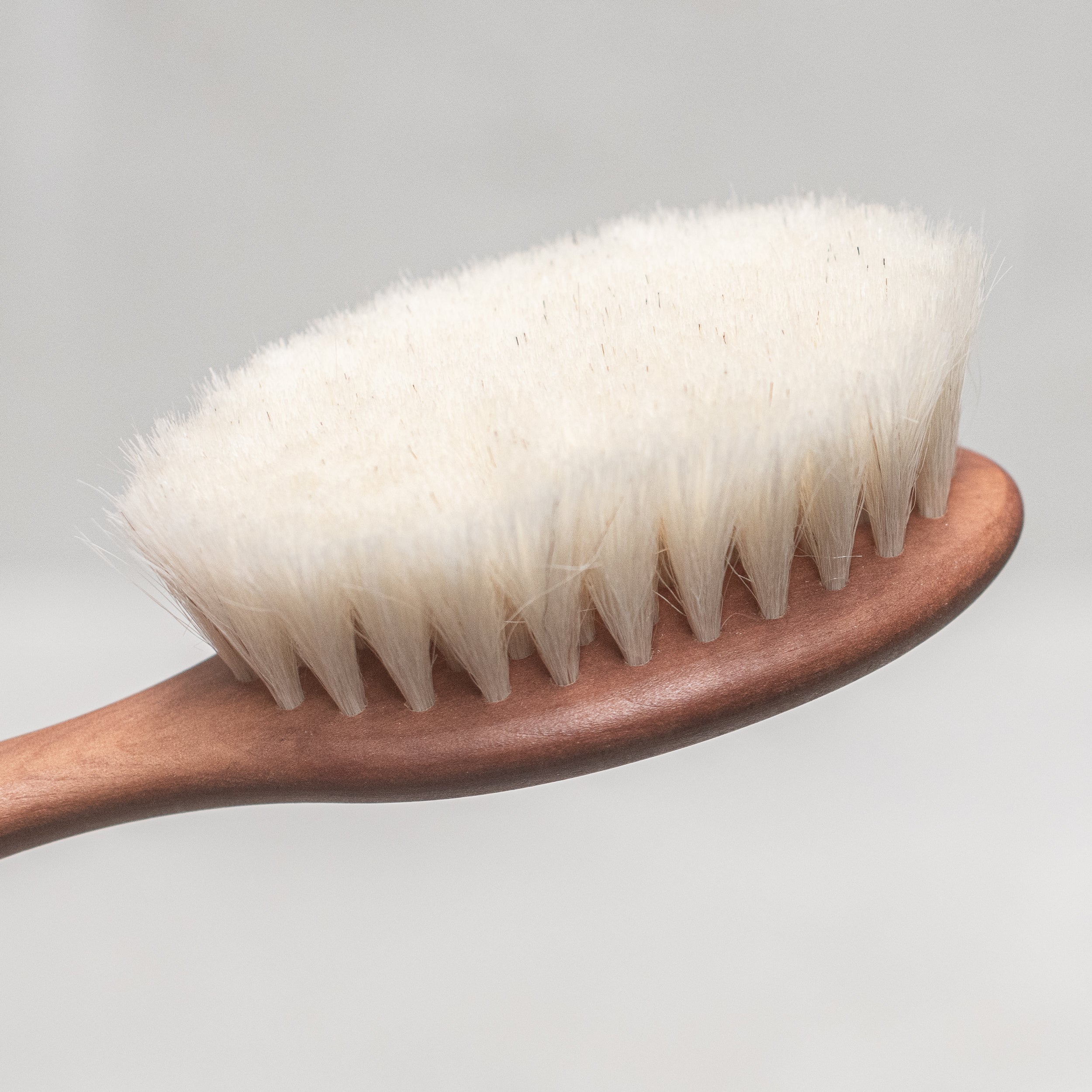 Baby Hair Brush- pearwood goats