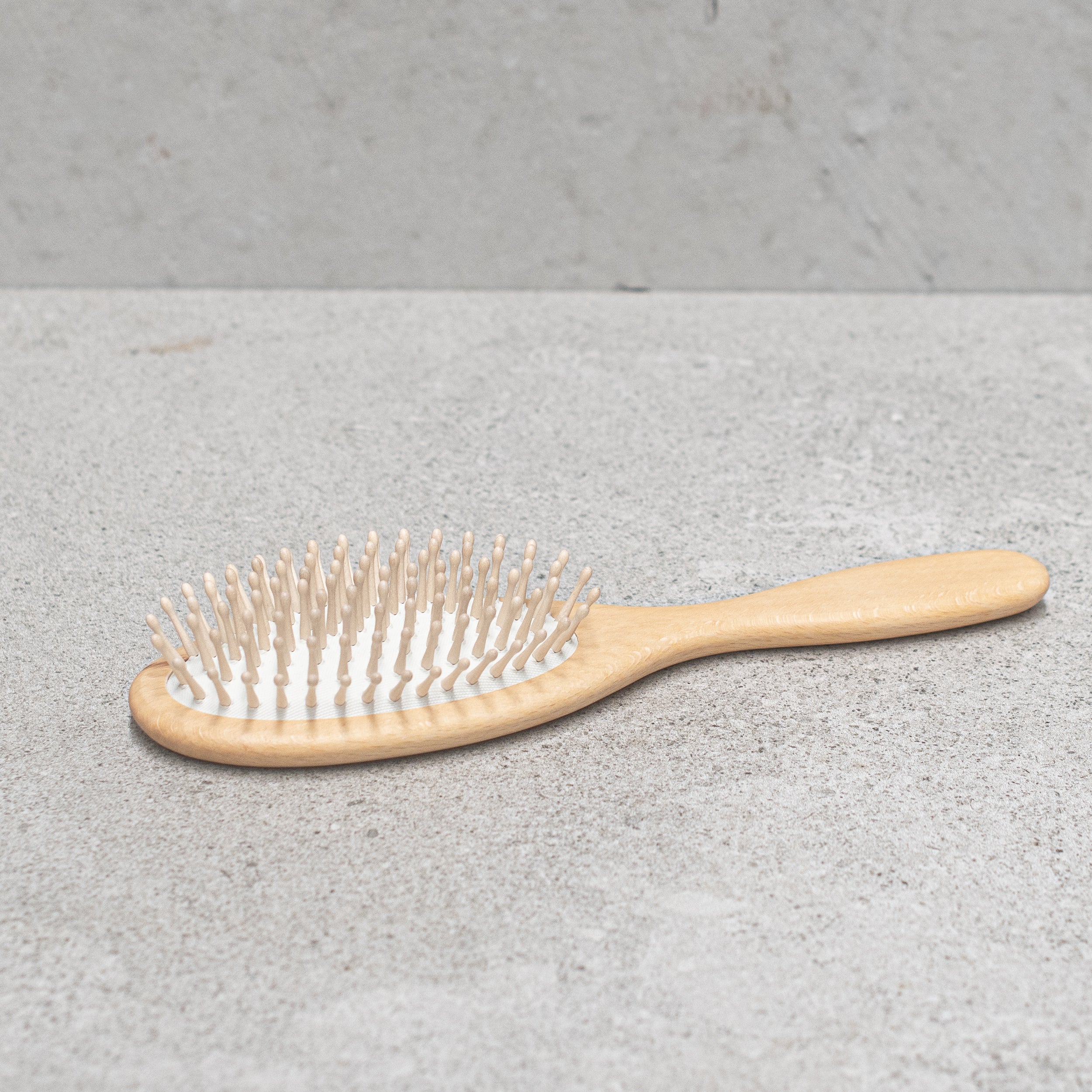 Oval beechwood Hair Brush - wood pins - Heaven in Earth