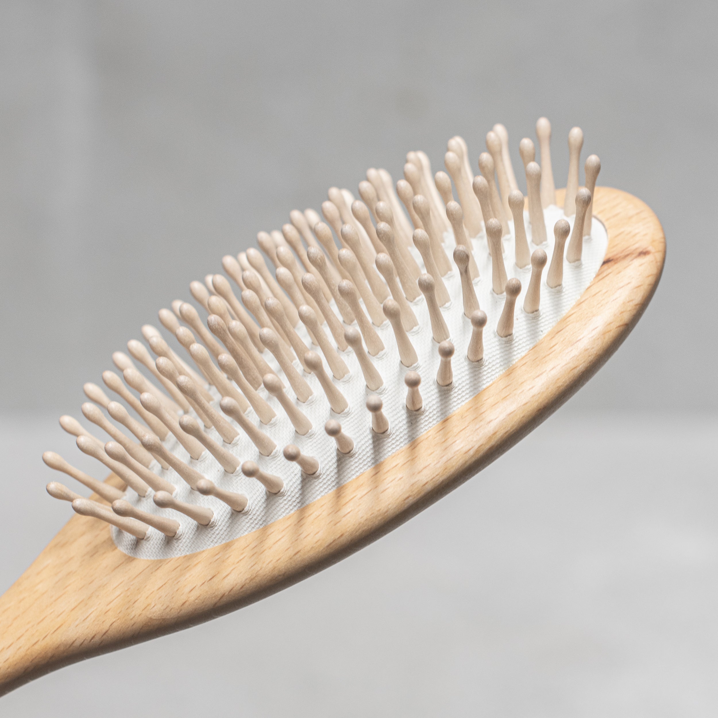 Oval beechwood Hair Brush - wood pins - Heaven in Earth