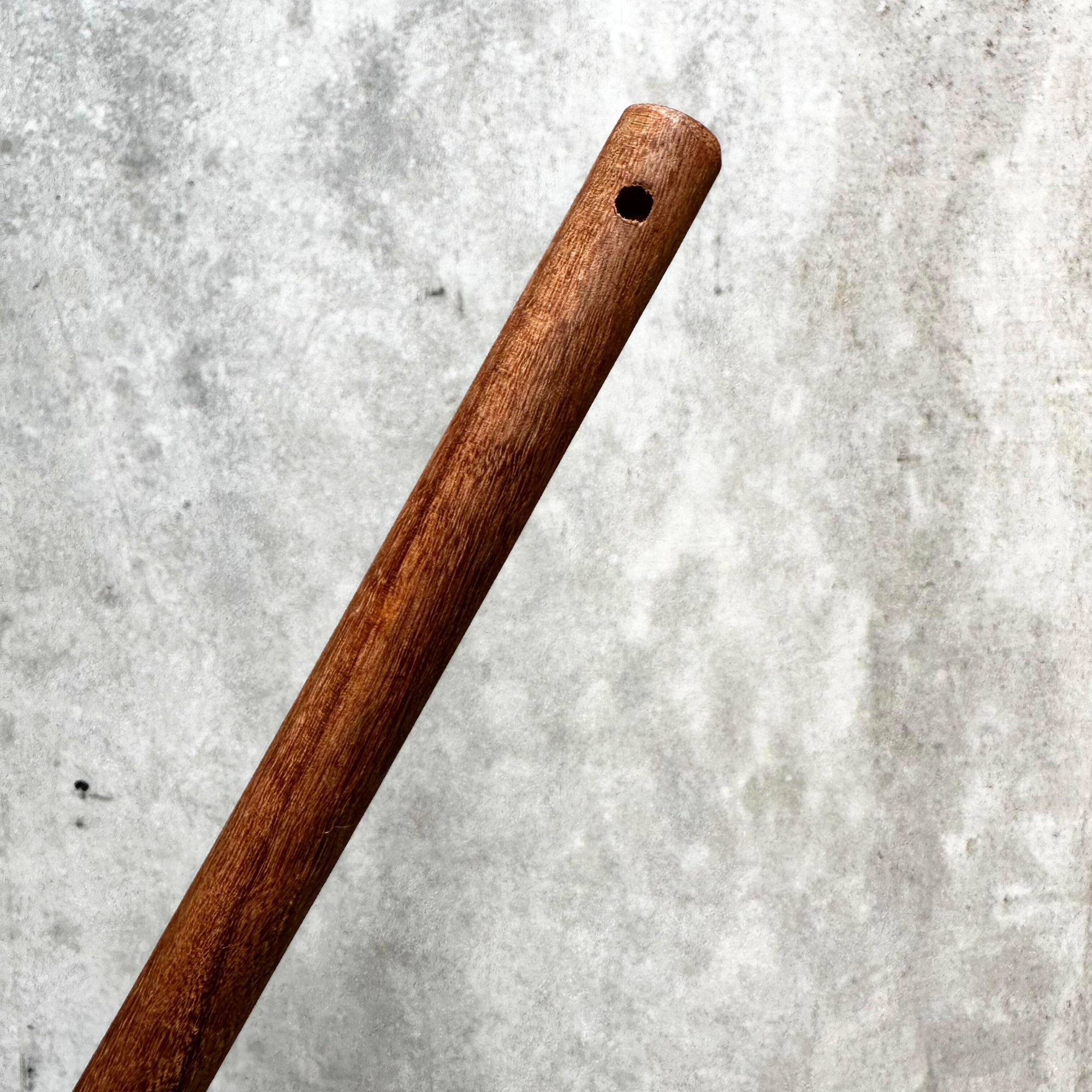 olive wood serving spoon handcrafted with oval bowl