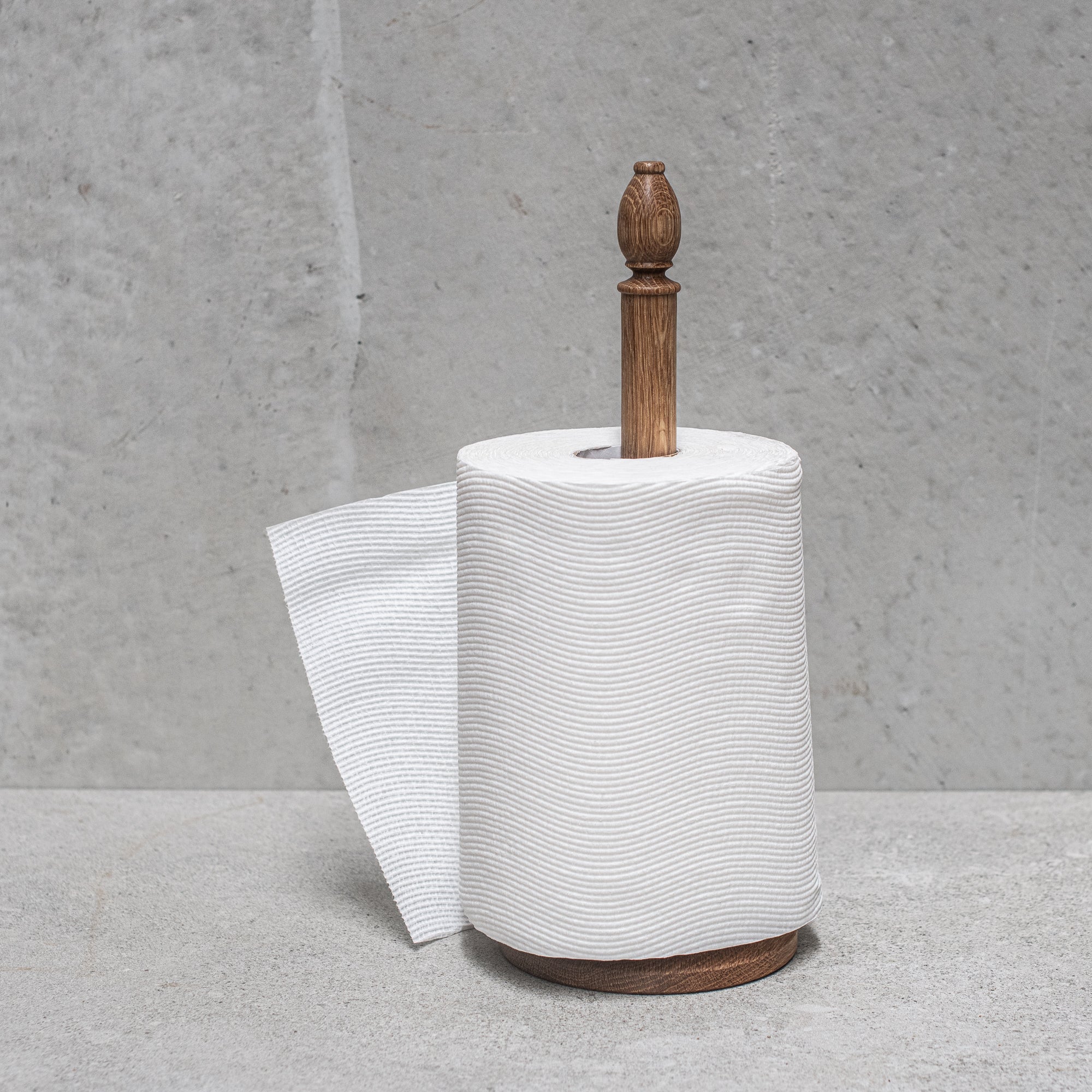 Oak Paper Towel stand - Heaven in Earth by creamore mill uk