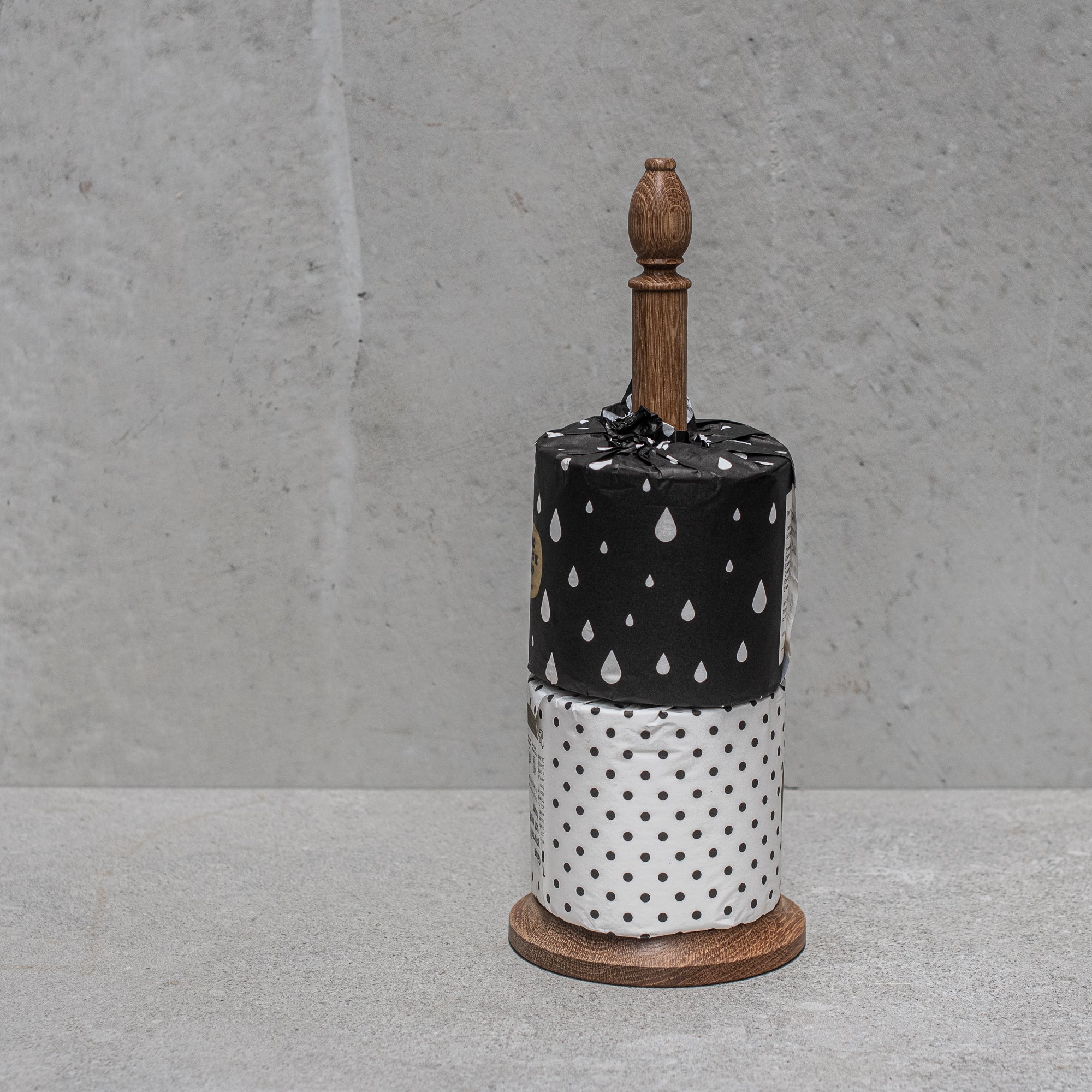 Oak Paper Towel stand - Heaven in Earth by creamore mill uk