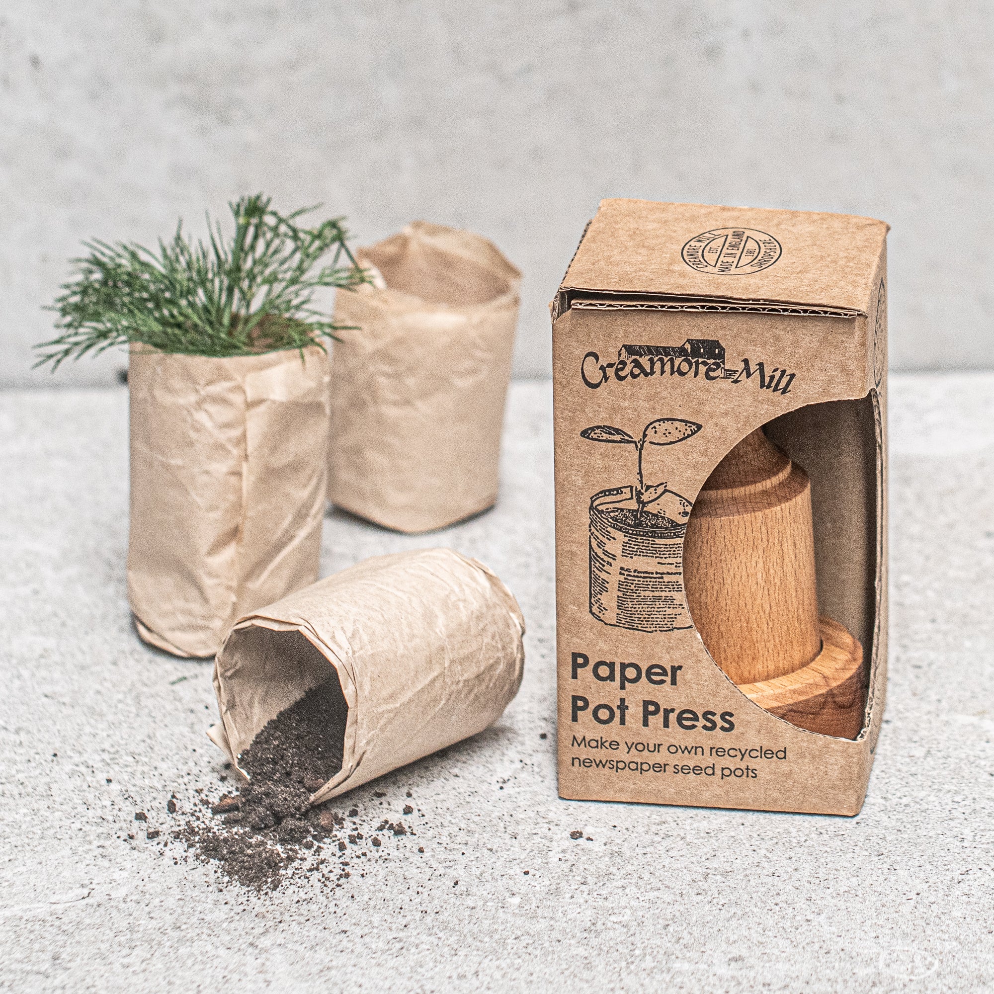 Paper pot press/Pot Maker - Heaven in Earth by creamore mill uk