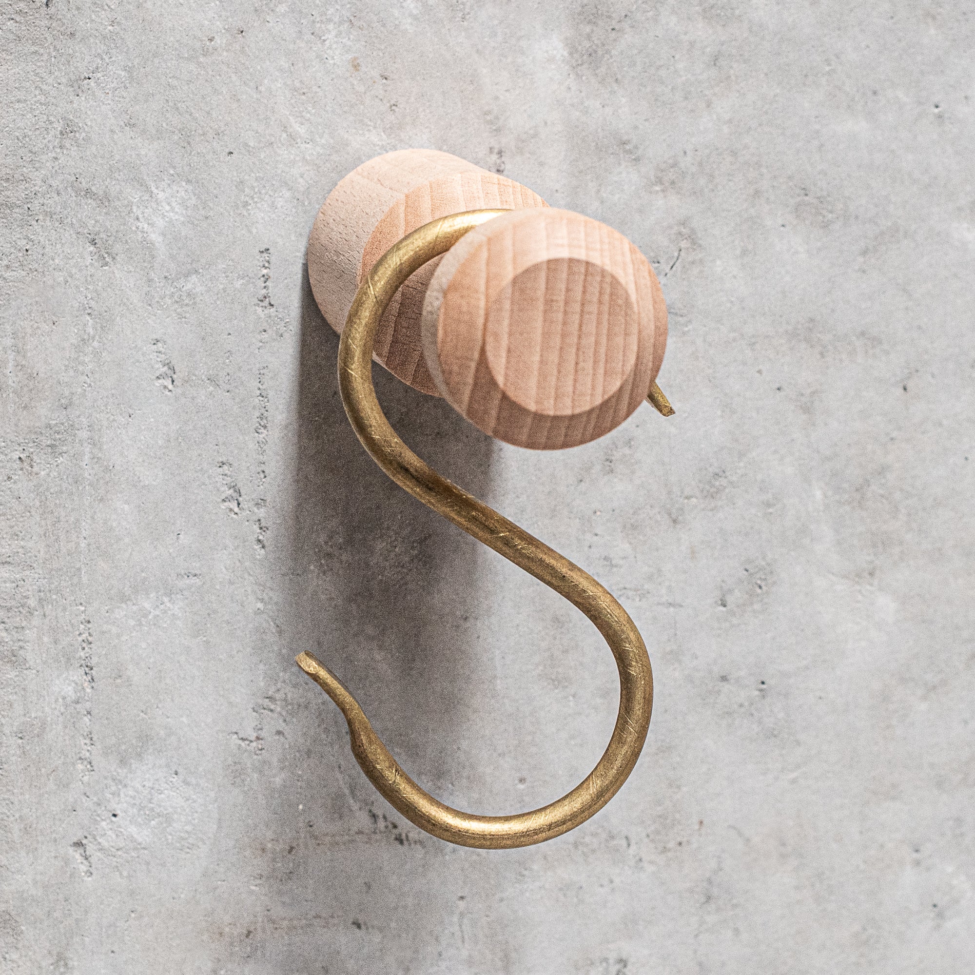 heaven in earth solid brass hook