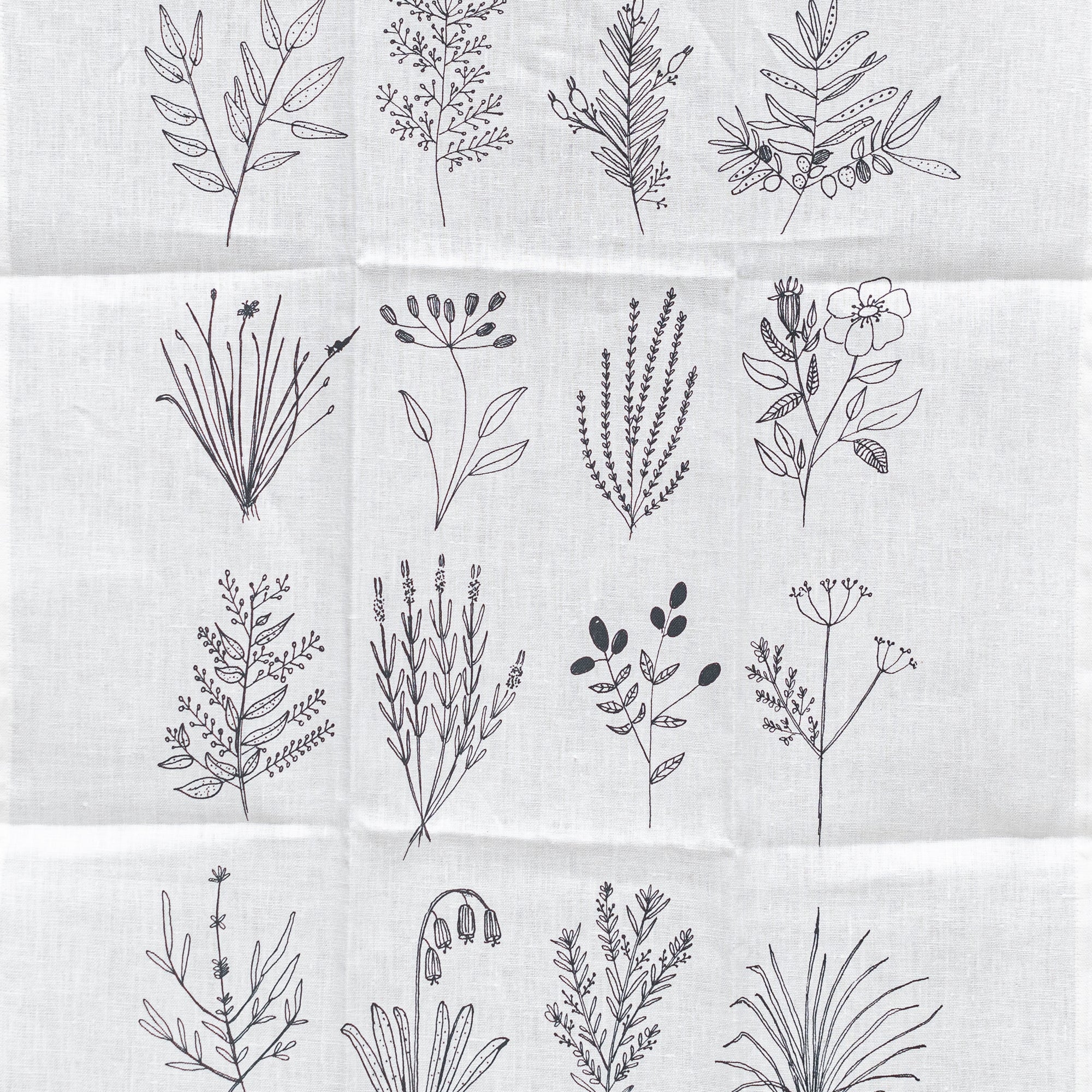 heaven in earth (hie) Tea towel french linen botanica