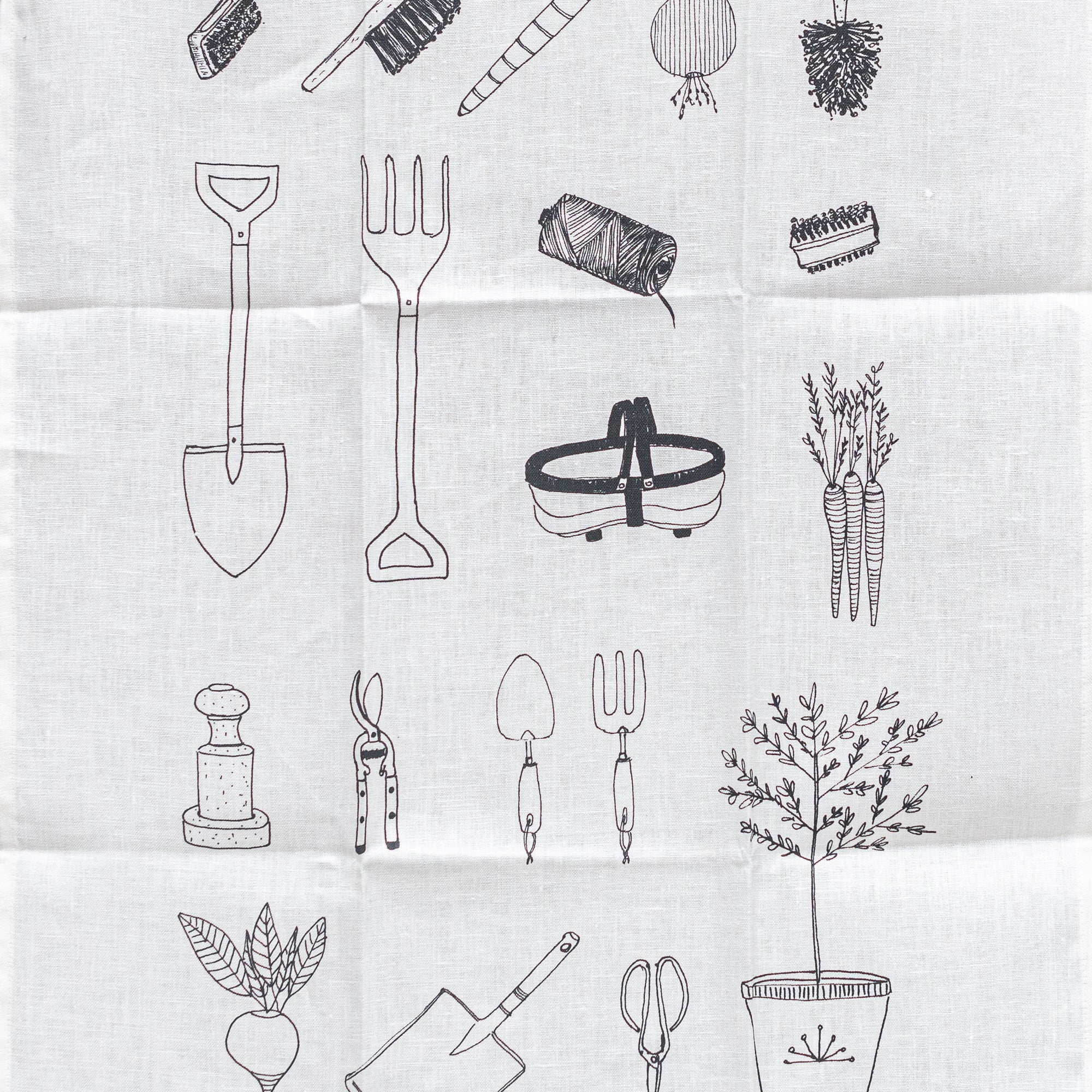 Tea towel french linen gardenalia