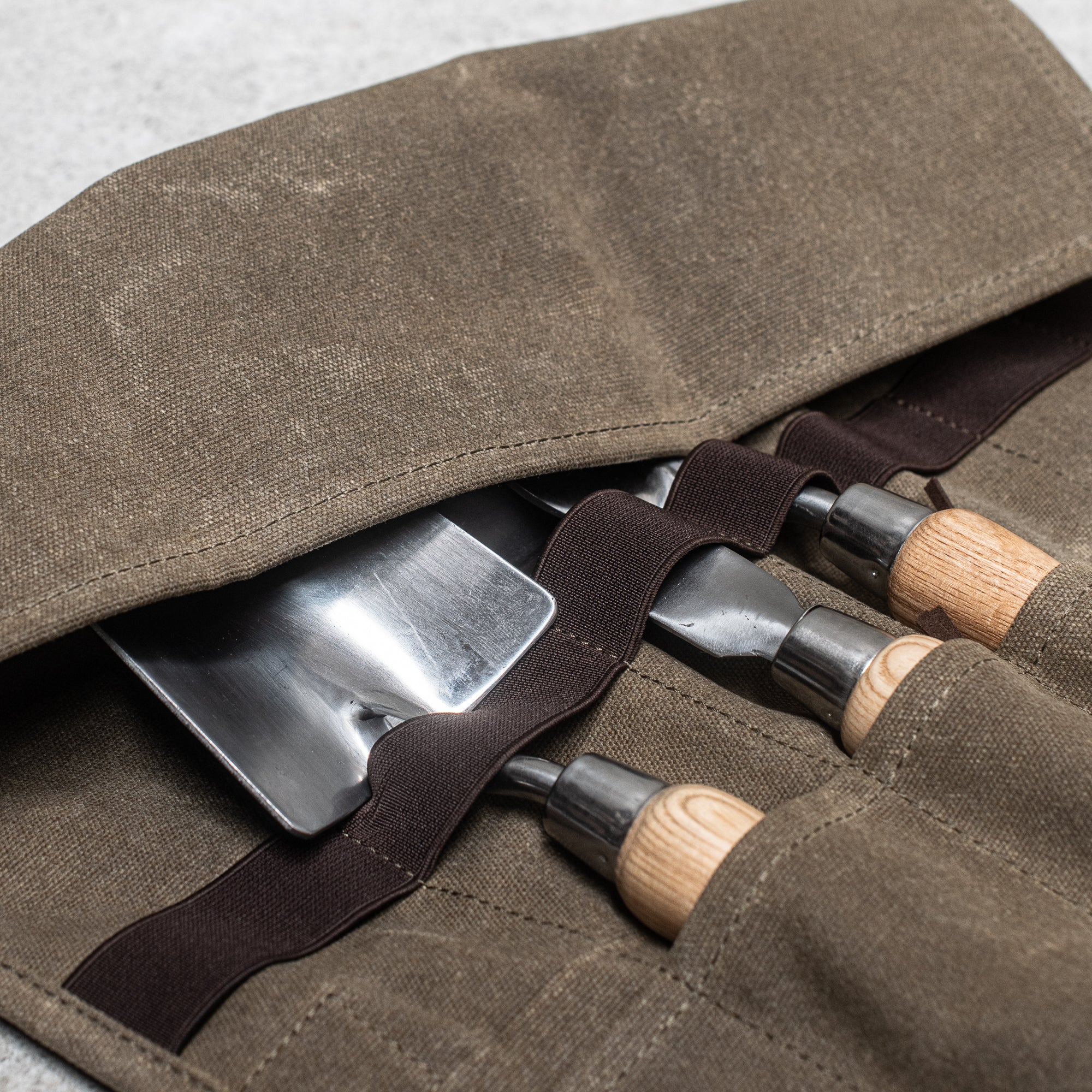 Waxed Canvas Tool Roll - Heaven in Earth