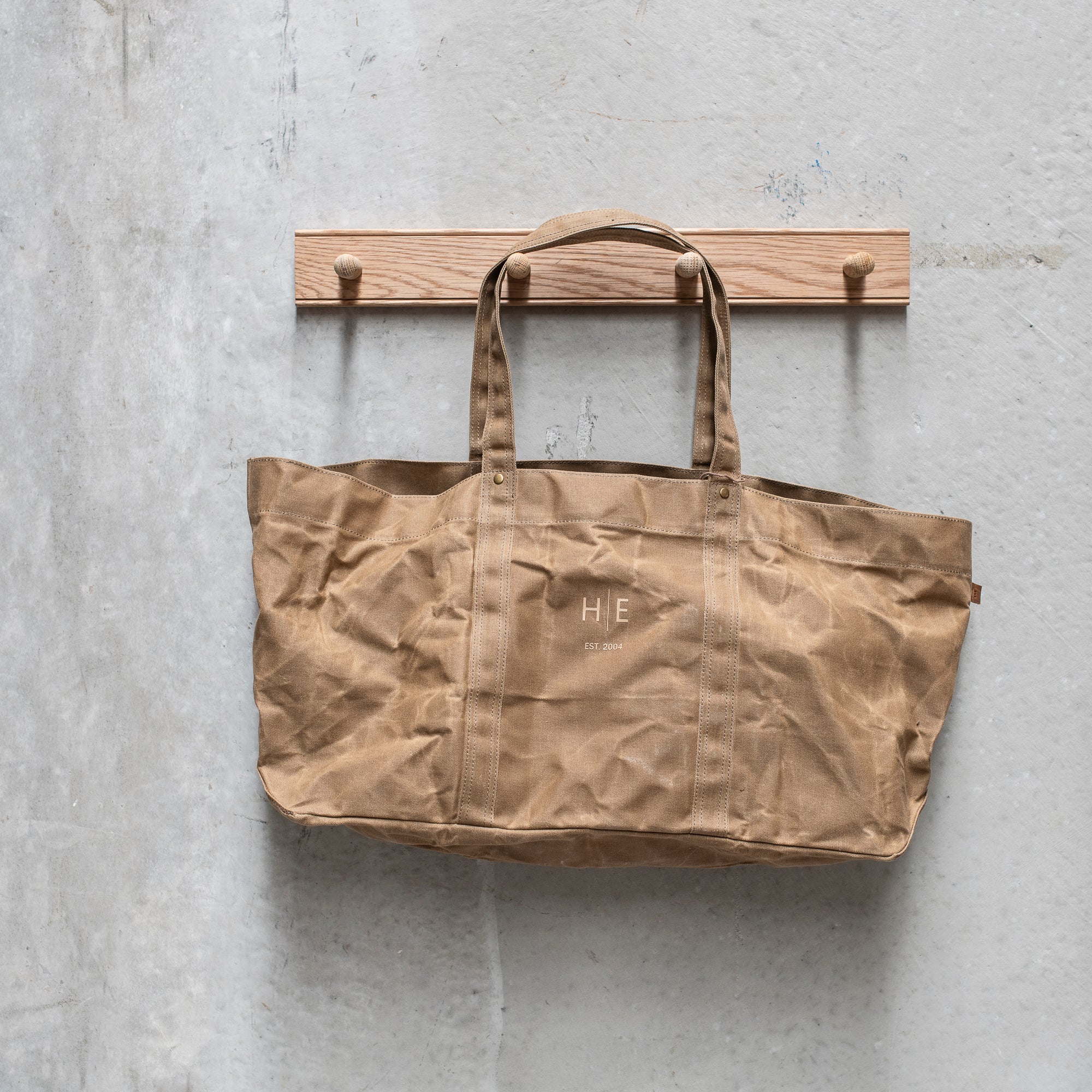 Waxed Canvas Carry All Bag - Desert Sand