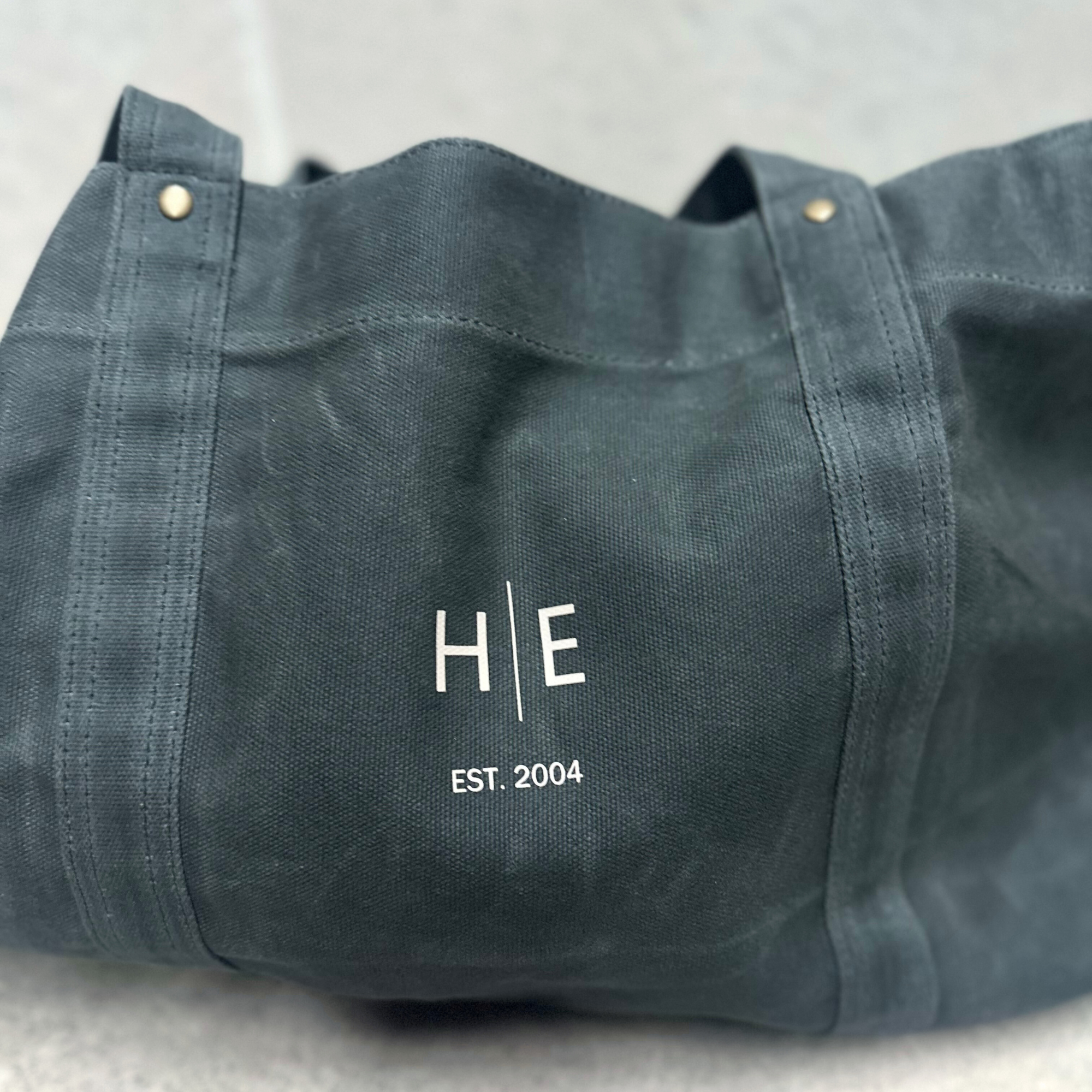 Waxed Canvas Carry All Bag - Pine Green