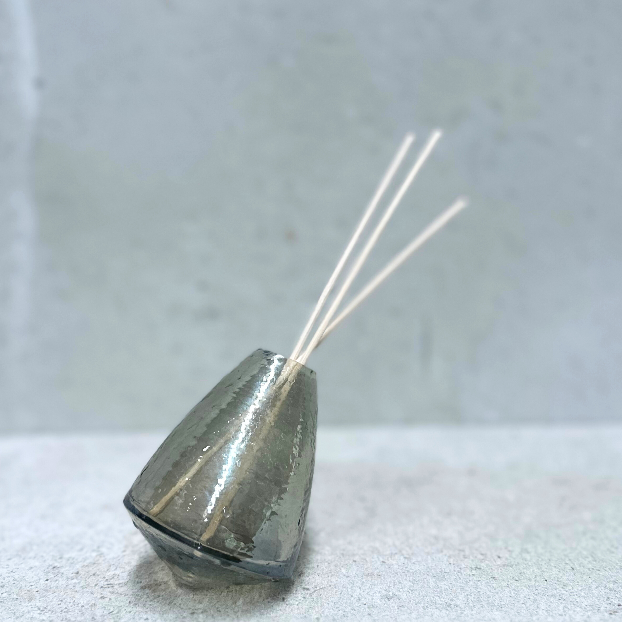 Conical Glass Wobble Vase