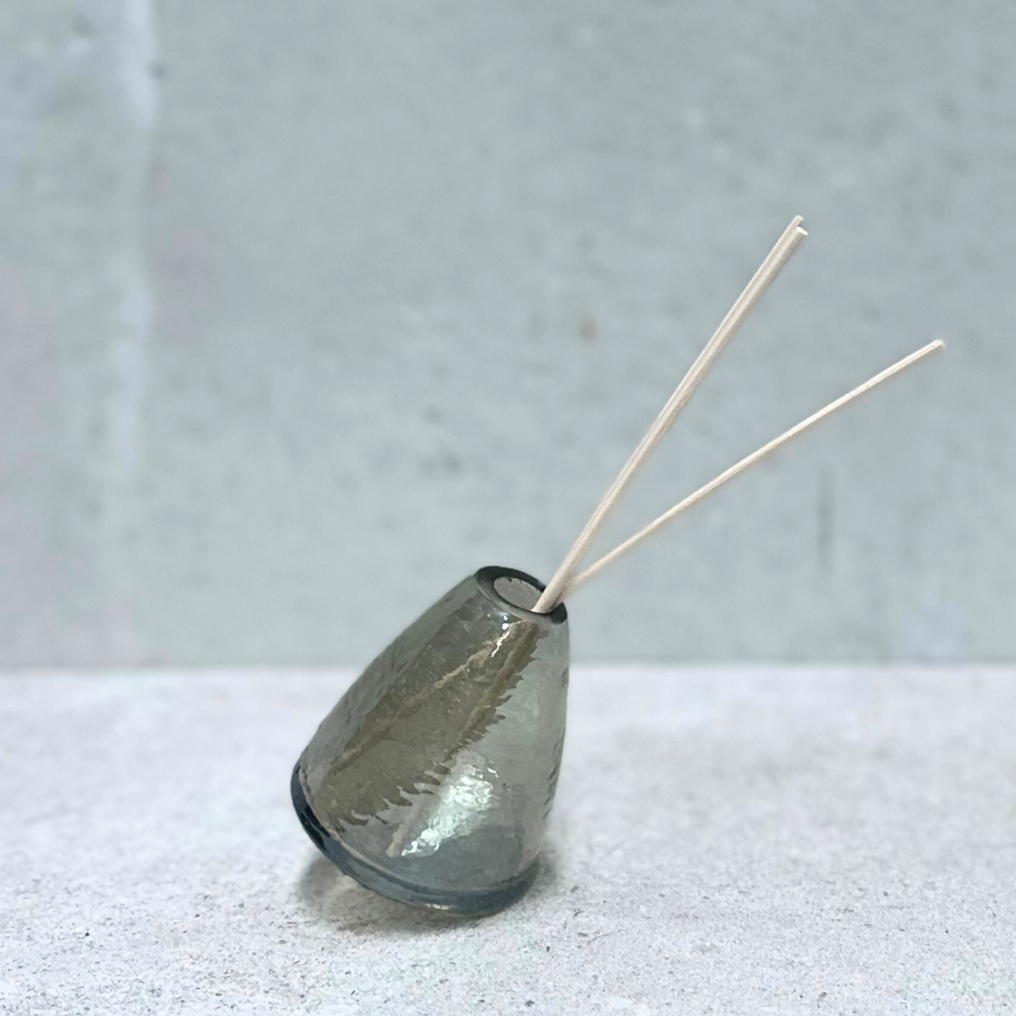 Conical Glass Wobble Vase