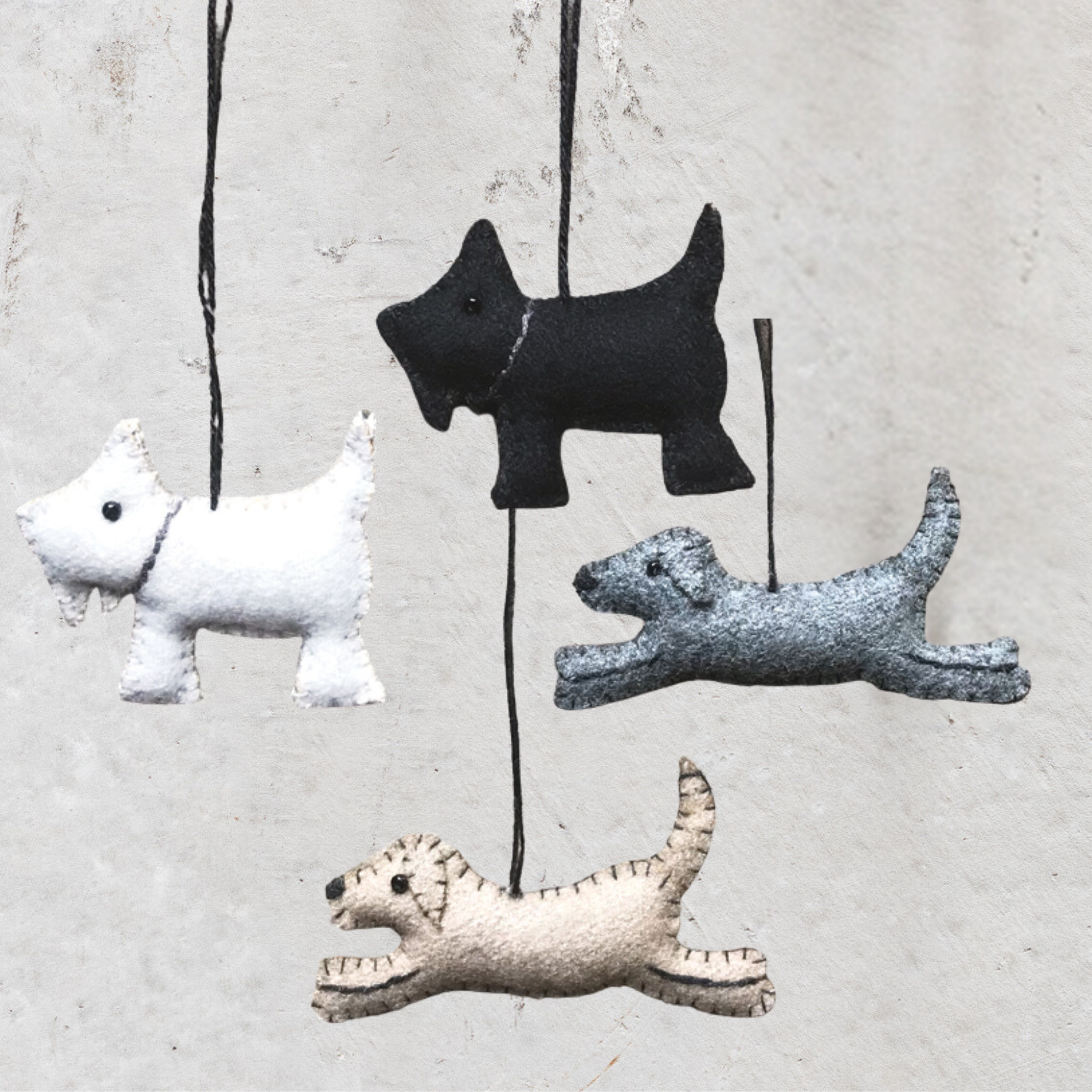 Heaven in Earth (HIE) felt Christmas decorations by East of India, UK, featuring handcrafted, charming designs perfect for adding a cozy, festive touch to your tree or home. Ideal for creating a warm, seasonal atmosphere with eco-friendly materials