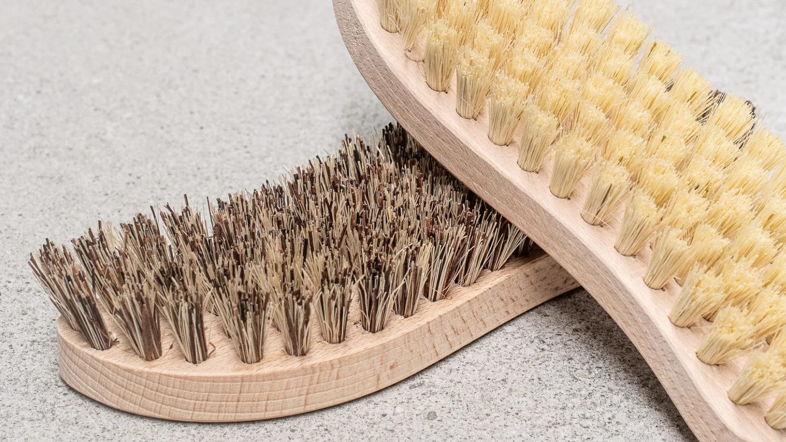 Keller Bürsten natural wood brush with plant fibre bristles, made in Germany