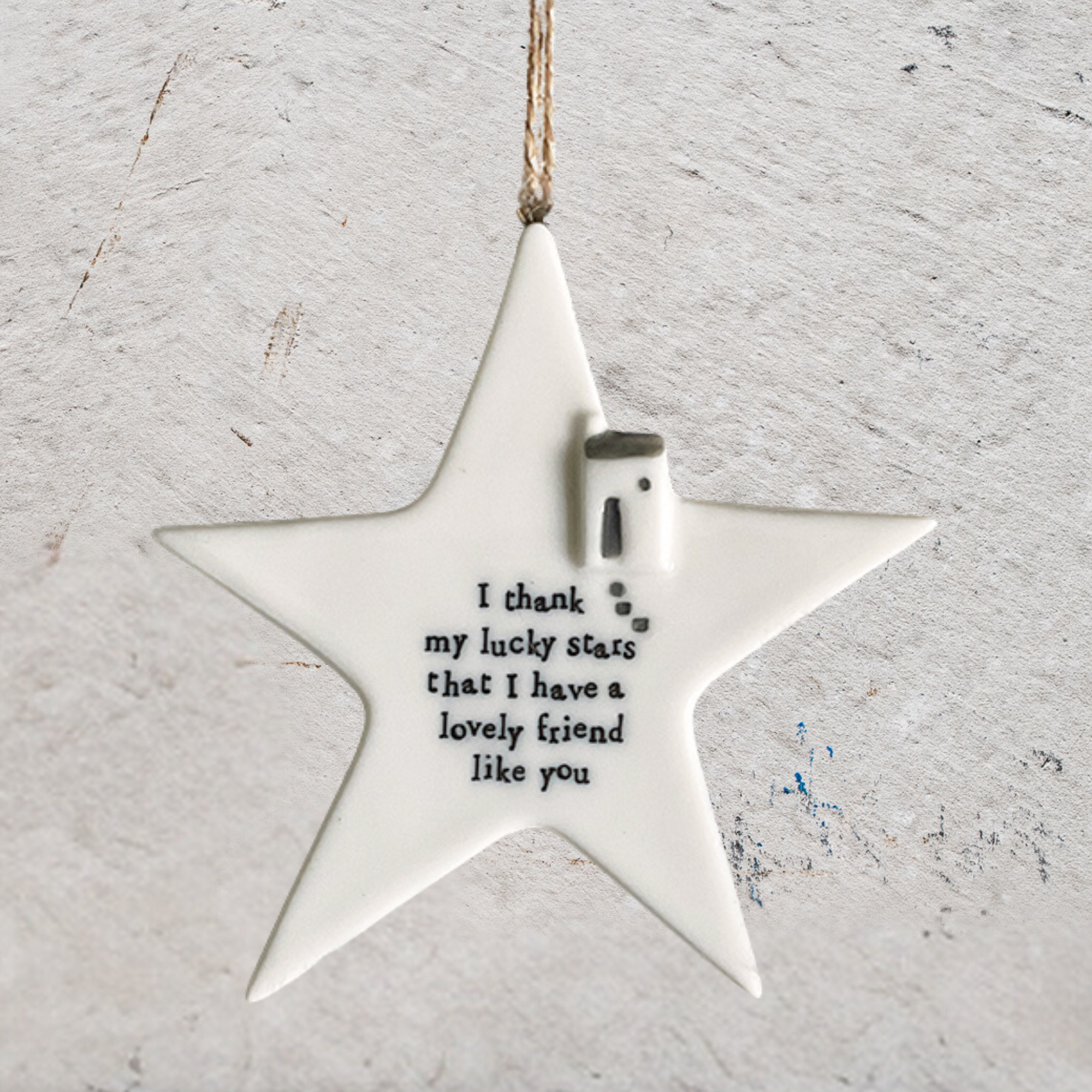 Porcelain Hangers Star, House, Moon