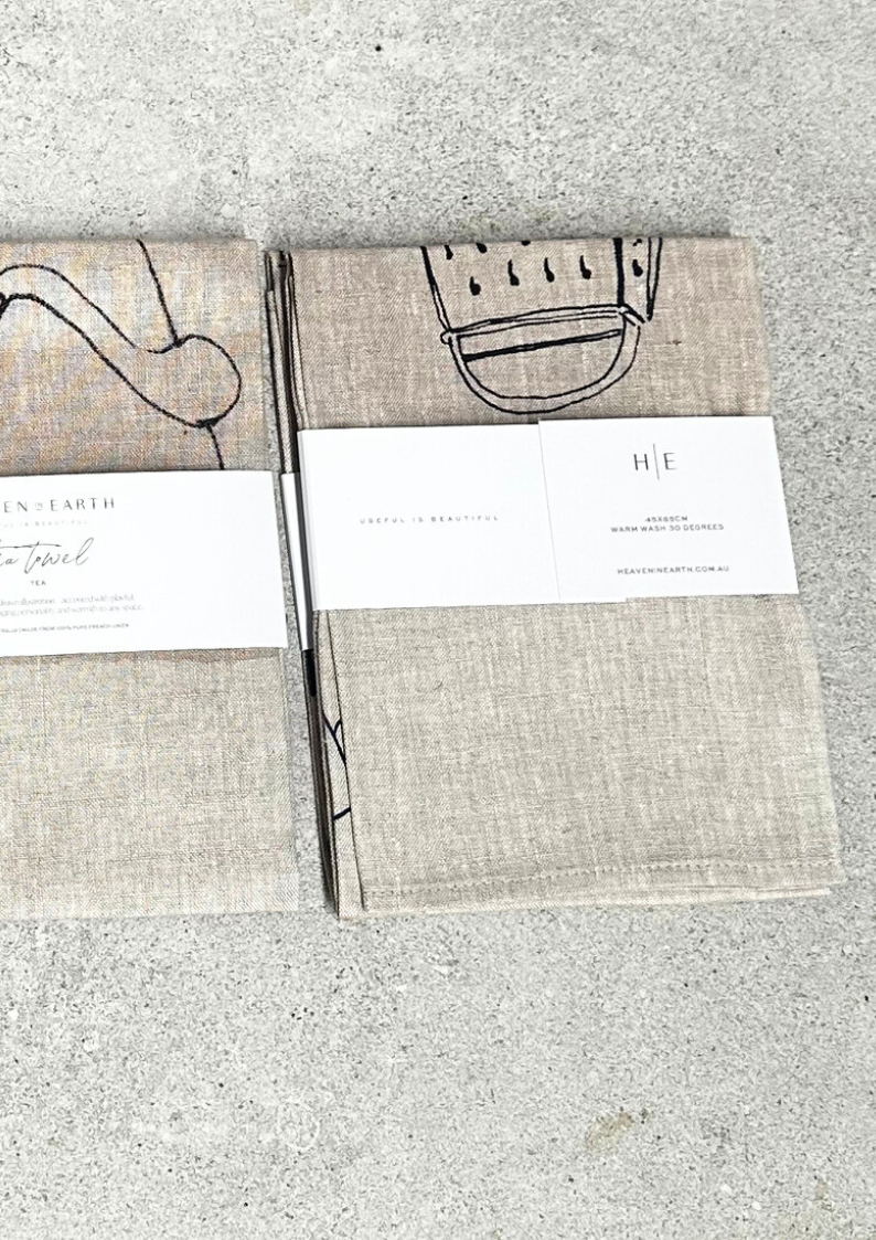 French linen tea towels natural linen kitchen towels