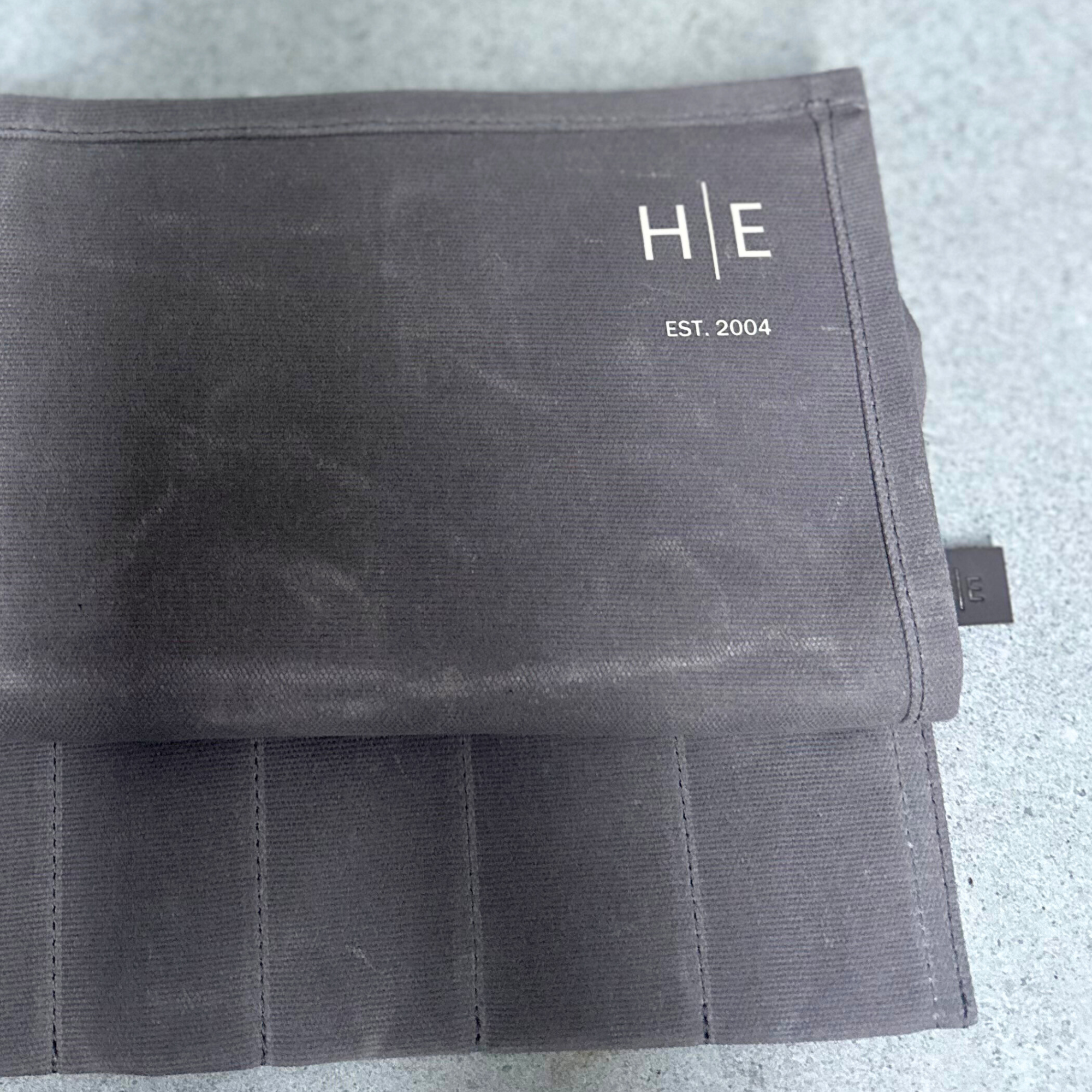 Waxed Canvas Utility Roll - Ash Grey