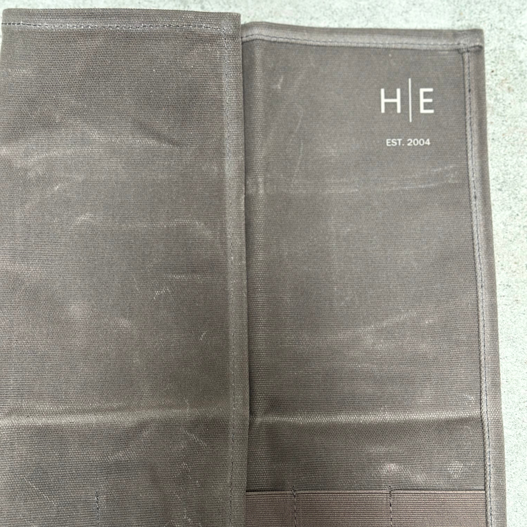 Waxed Canvas Utility Roll - Ash Grey
