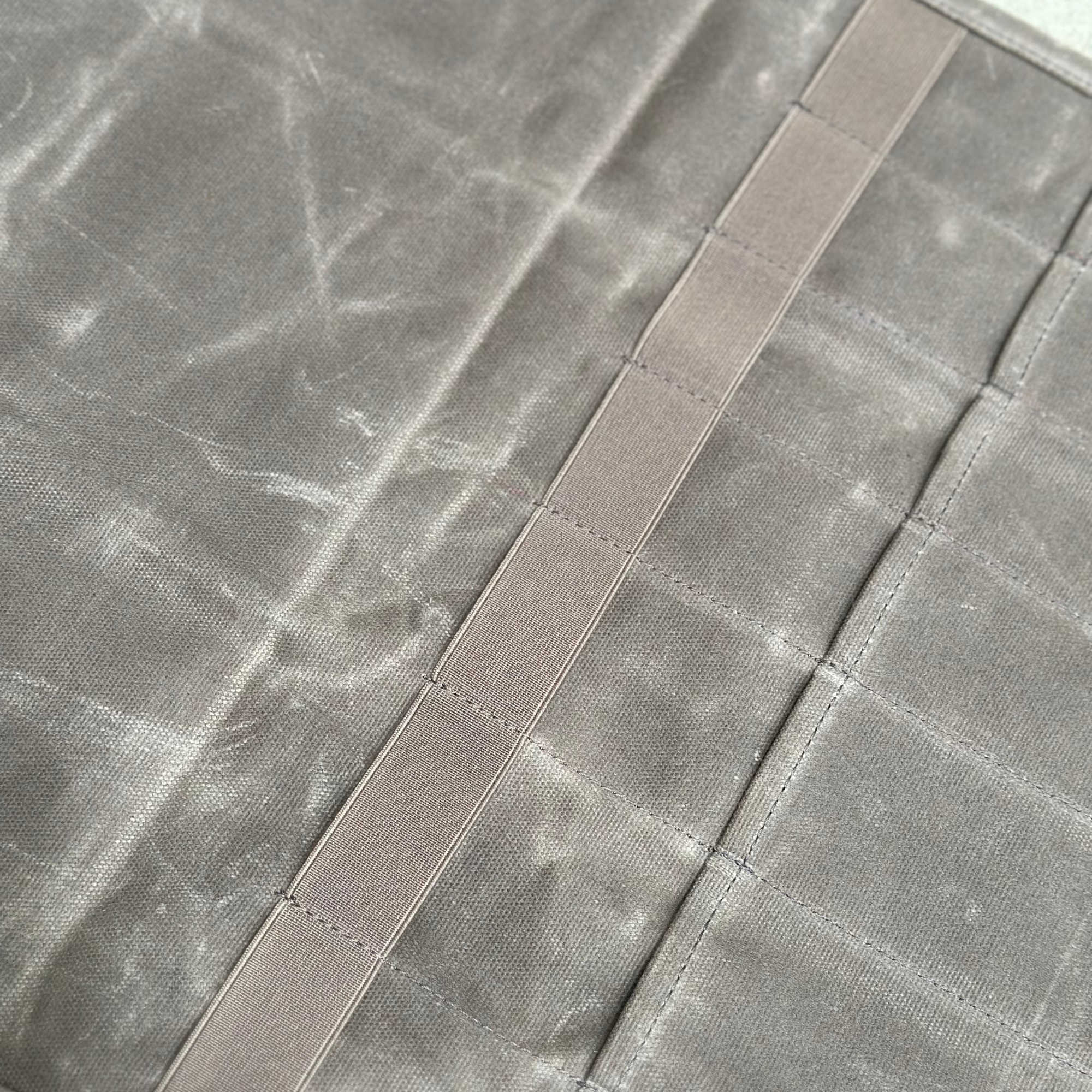 Waxed Canvas Utility Roll - Ash Grey