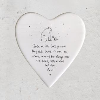 Porcelain Wobbly Heart Coaster