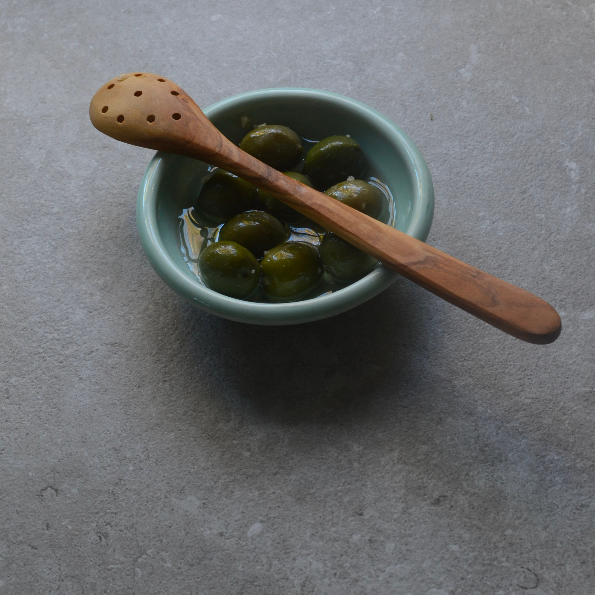 Olivewood olive spoon