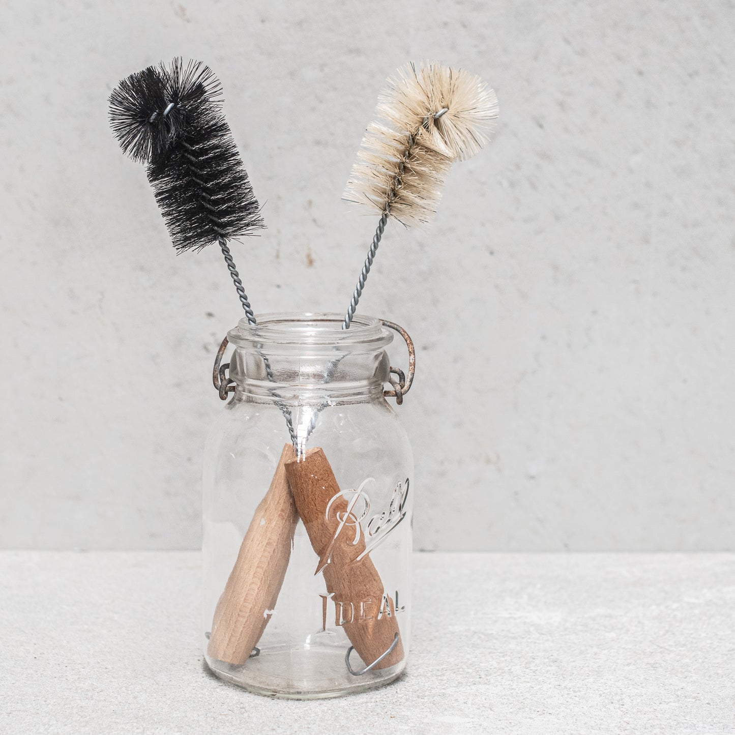 Bottle Brush with Wooden Handle