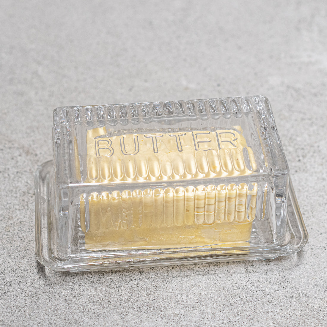 Butter Dish Glass Heaven in Earth