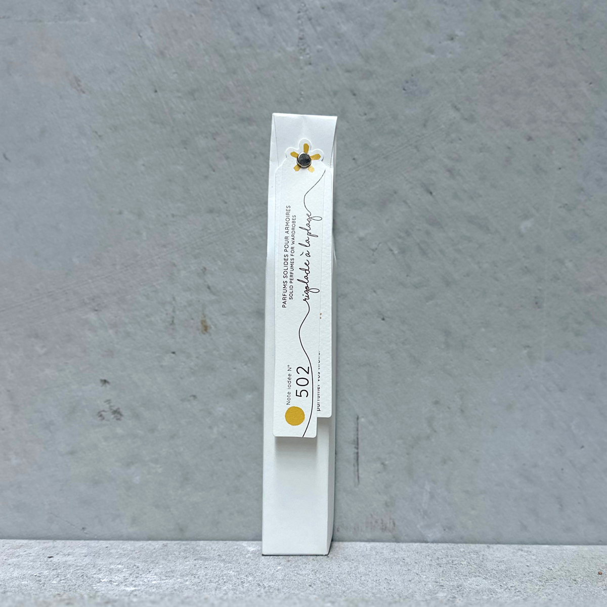 French wardrobe perfume sticks by Mas du Roseau with hanging wardrobe stick and drawer fragrance sticks, made in France.