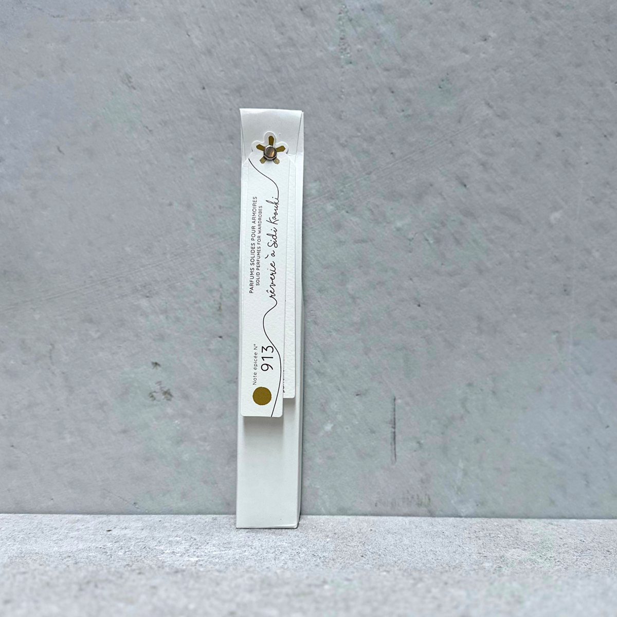 French wardrobe perfume sticks by Mas du Roseau with hanging wardrobe stick and drawer fragrance sticks, made in France.