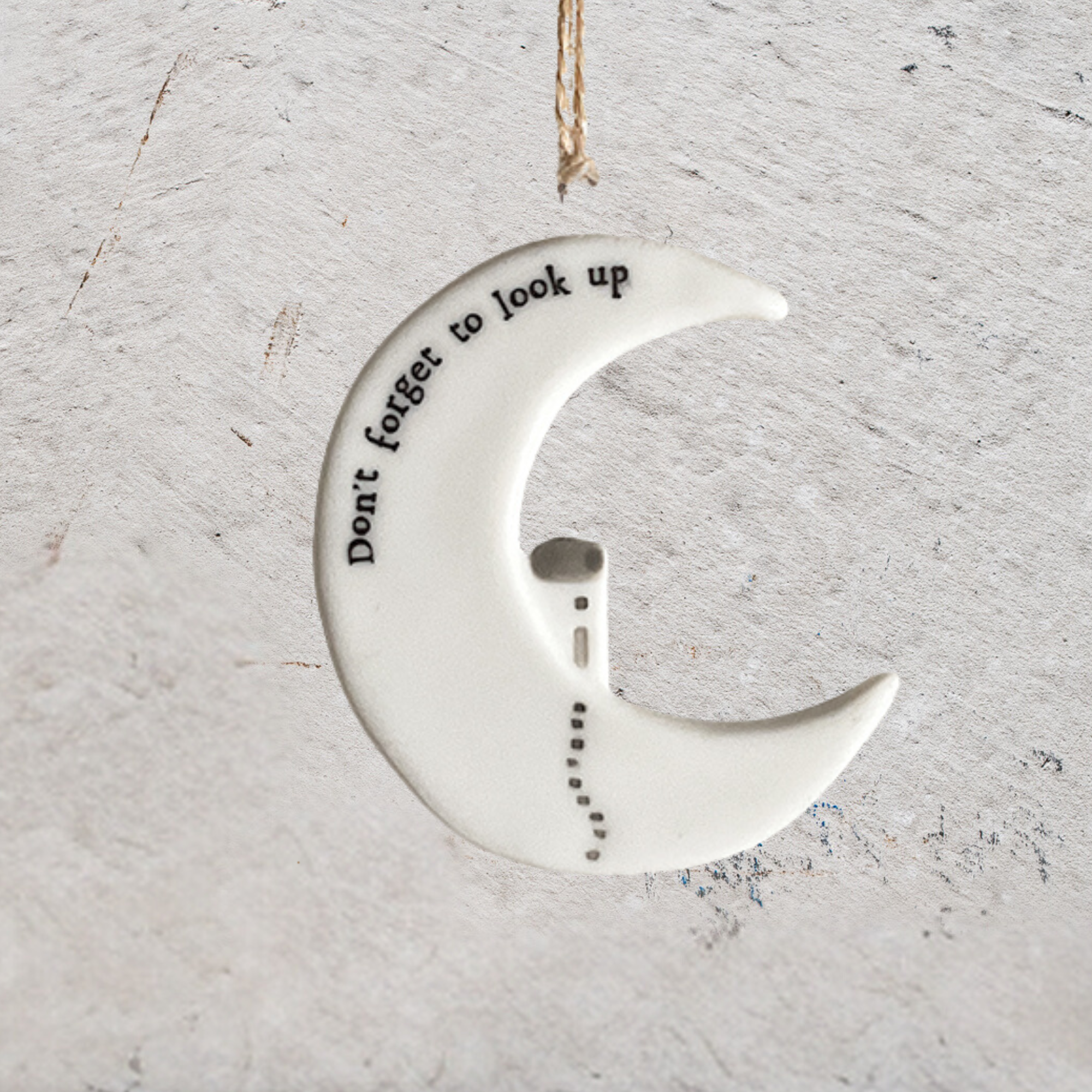 Porcelain Hanging Moon - House