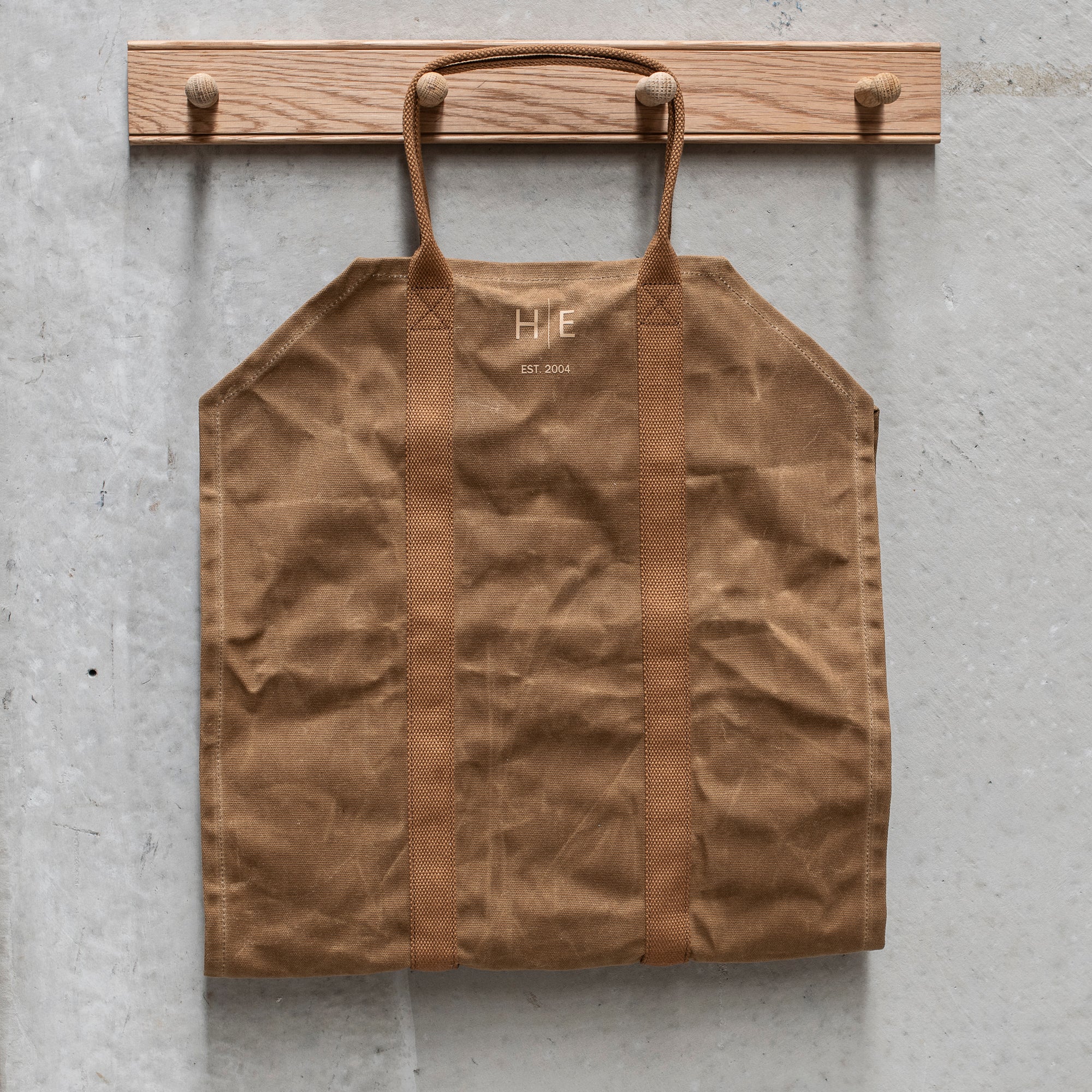 Wax Canvas Log Carrier - Desert Sand