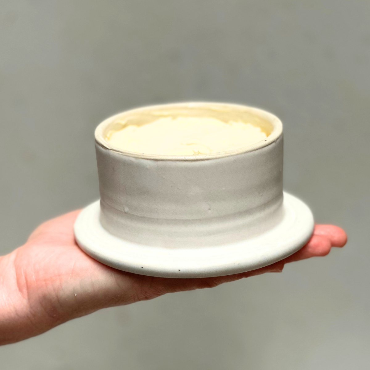 traditional French butter keeper ceramic