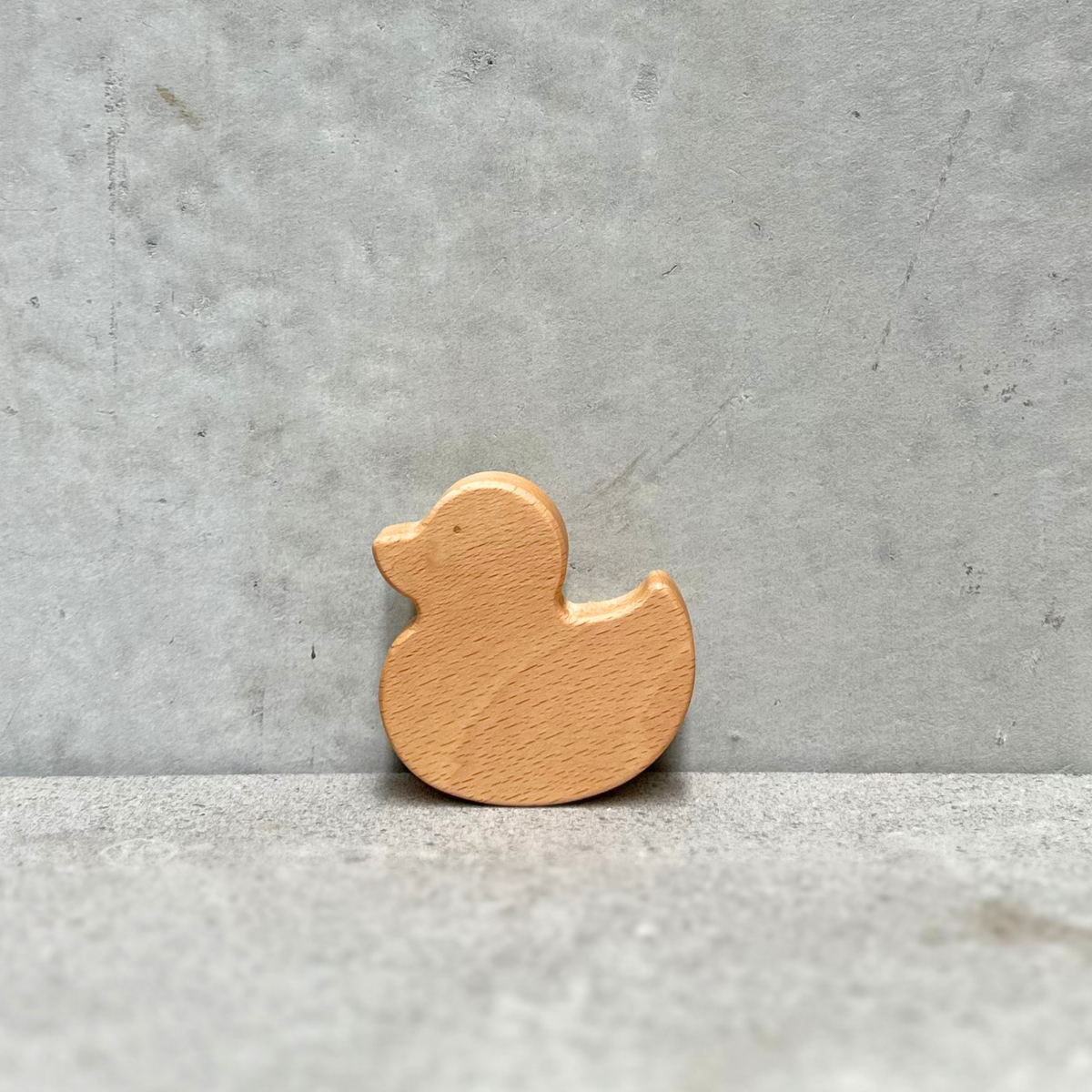 Duck children's hand brush handcrafted from FSC-certified beechwood with natural bristles.