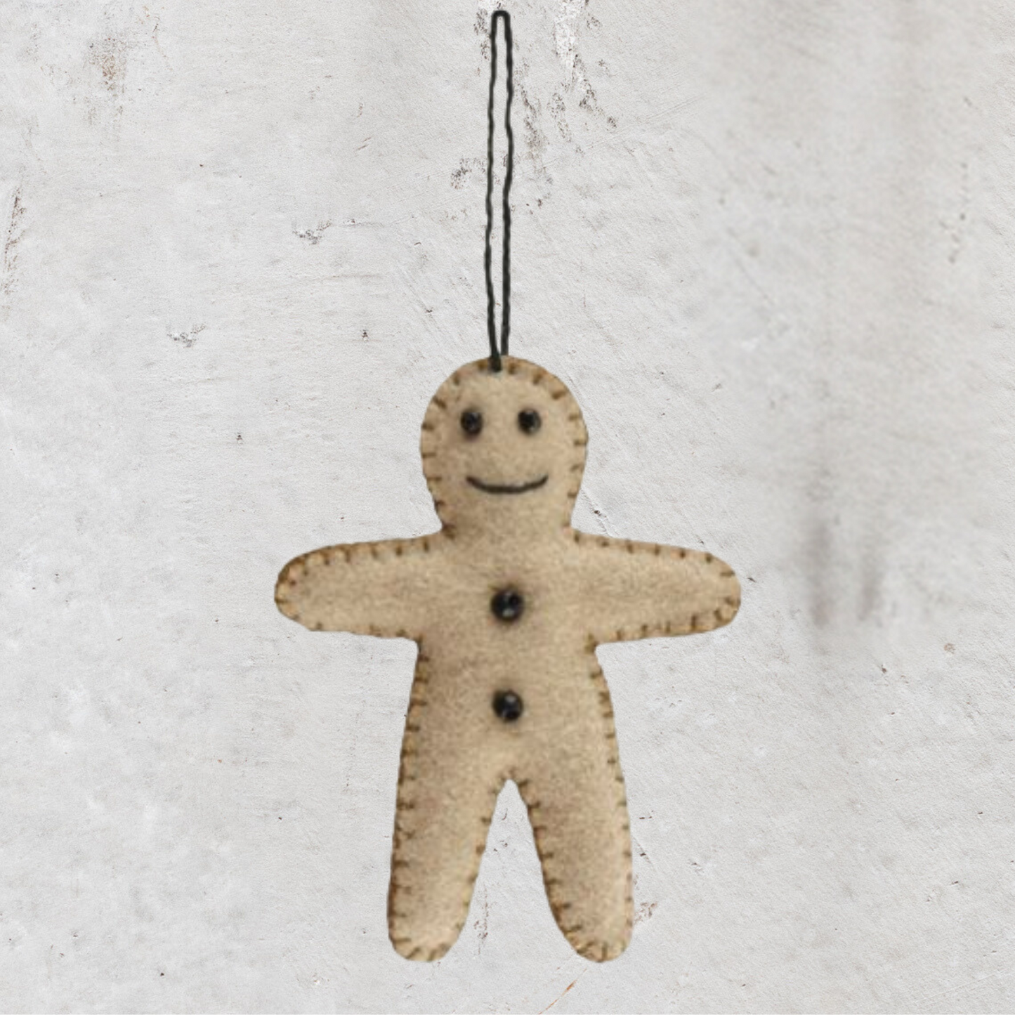 felt hanging gingerbread man east of India