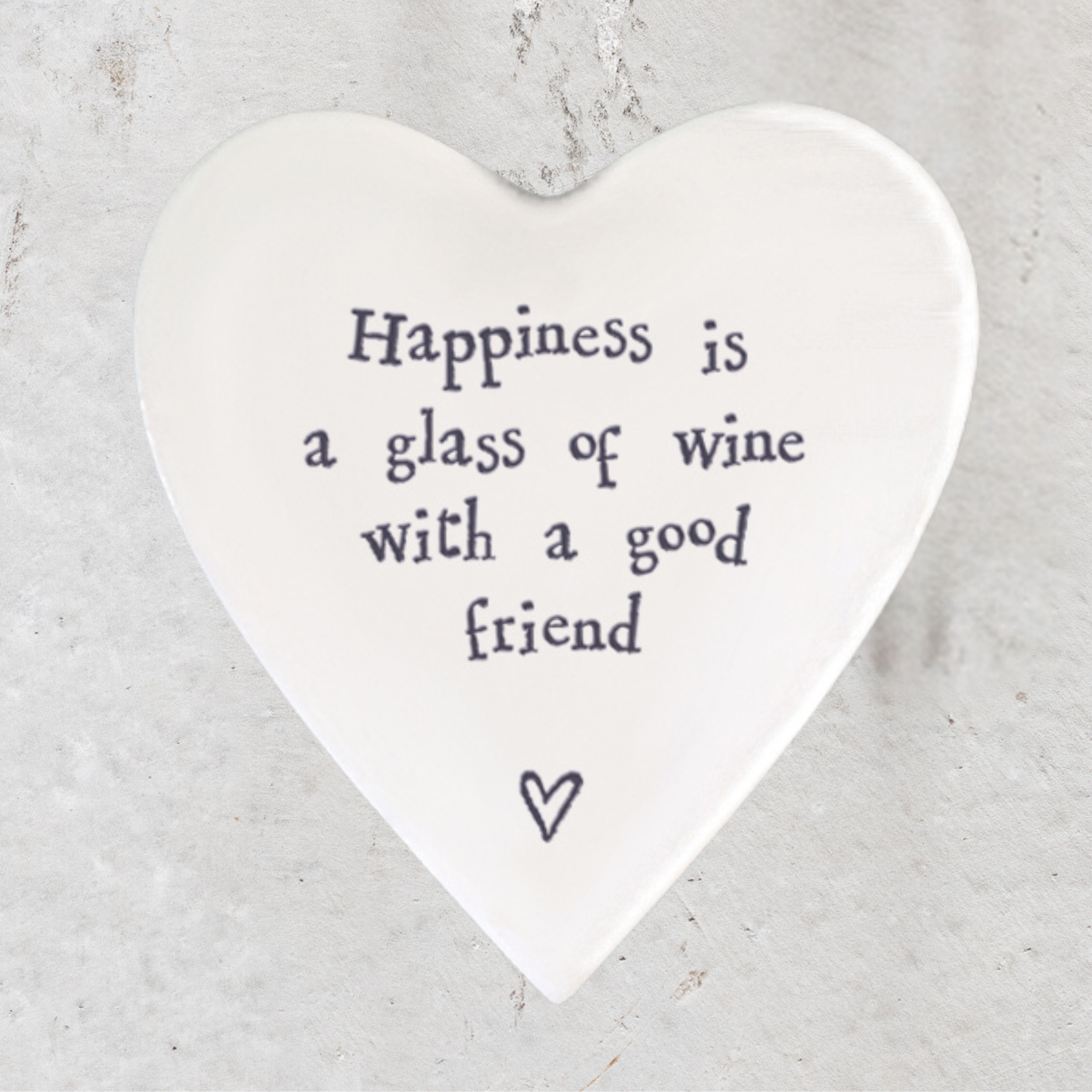 EI99 porcelain heart coaster happiness wineheart coasters east of India