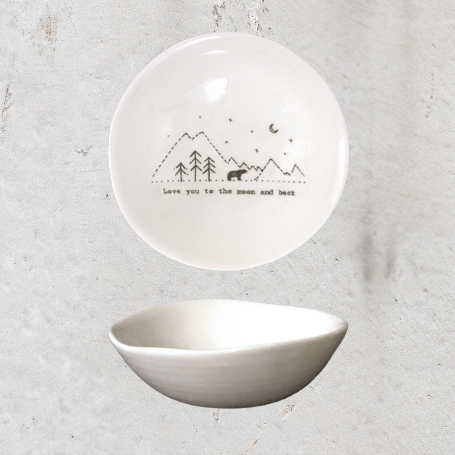 EI6025 med wobbly bowl love you to the moon