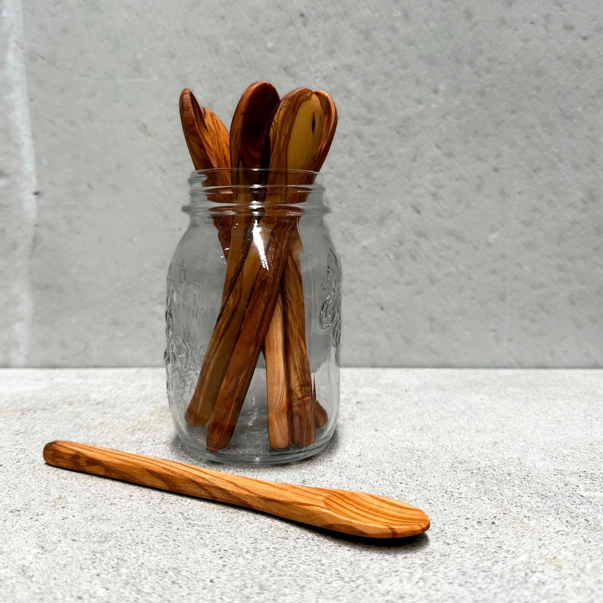 heaven in earth german made olive wood mustard spoon