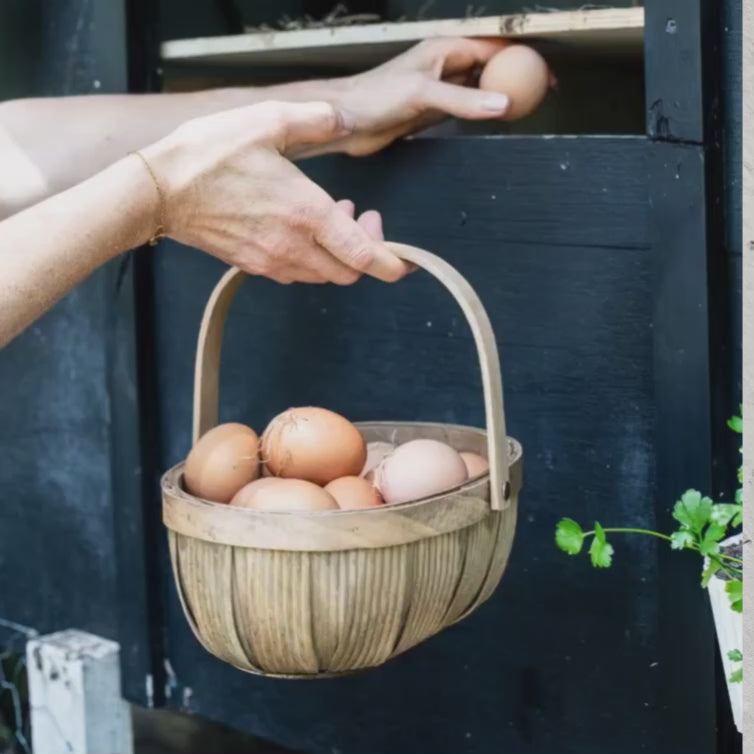 bushel basket set of 3 natural woven storage baskets