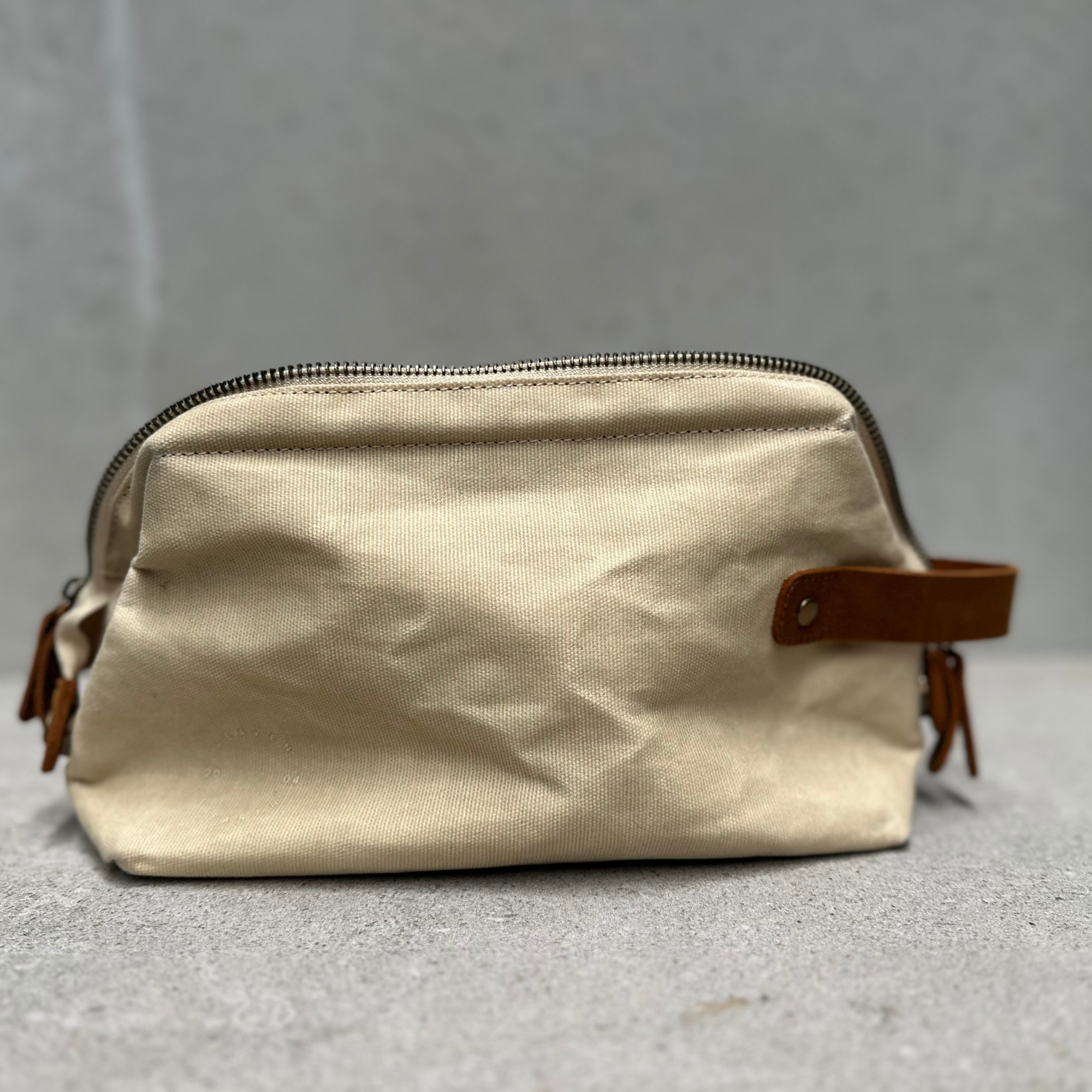 Waxed Canvas Toiletry Bag